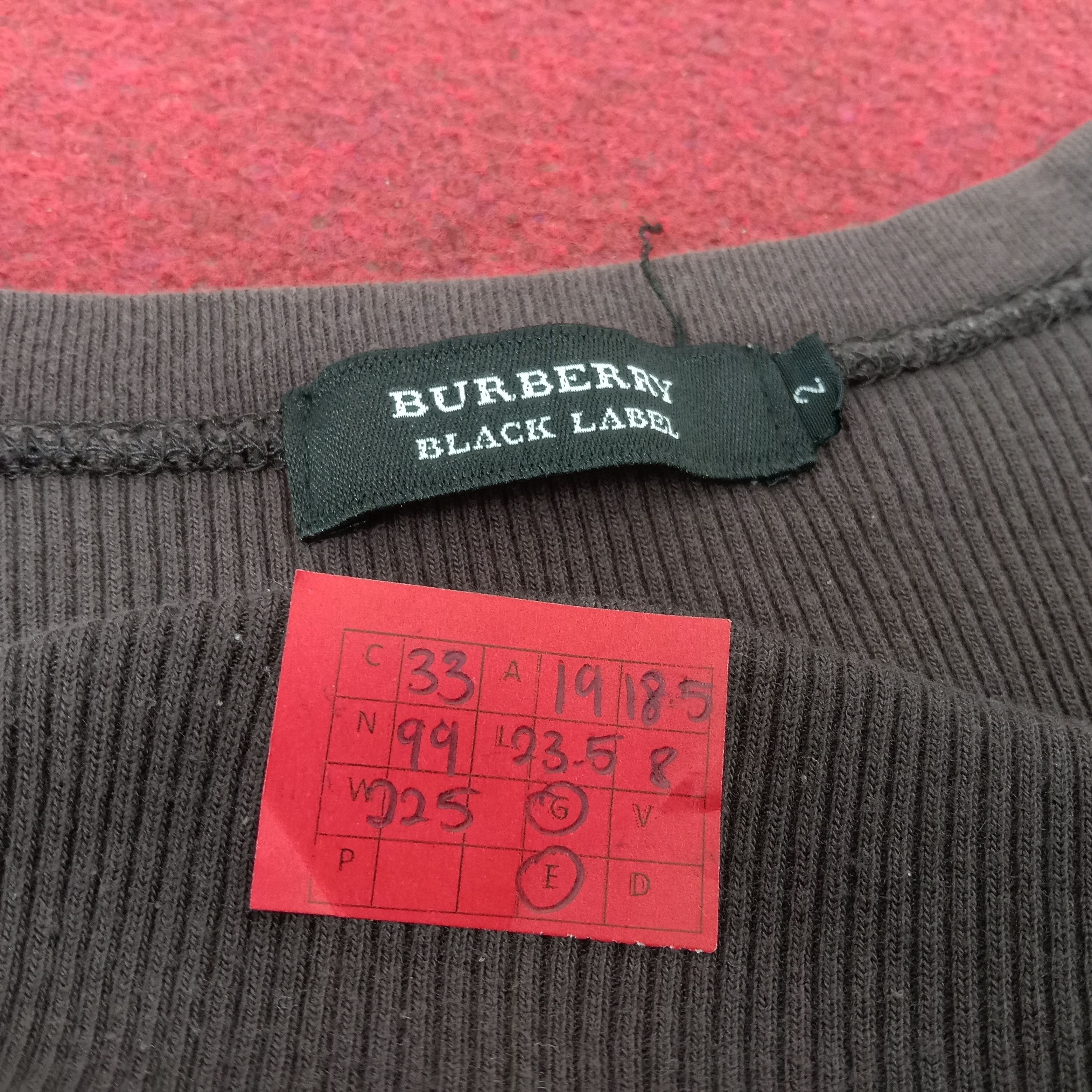 Burberry × Vintage Burberry Black Label Nova Check Pocket Design Tshirt Size M / US 6-8 / IT 42-44 - 10 Thumbnail