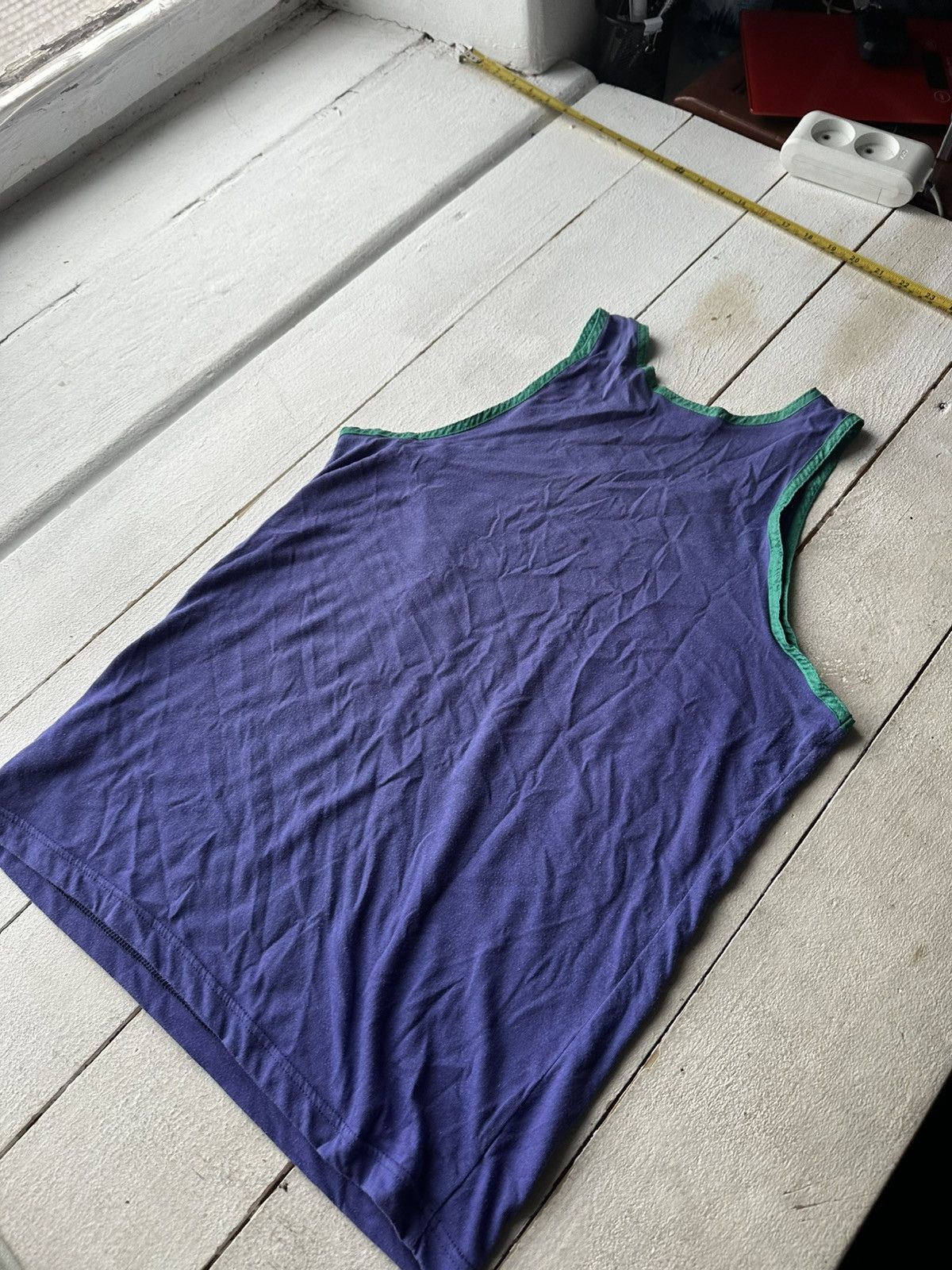 Vintage 🚨RARE Adidas Running Tank Top Shirt central logo Size US M / EU 48-50 / 2 - 9 Thumbnail