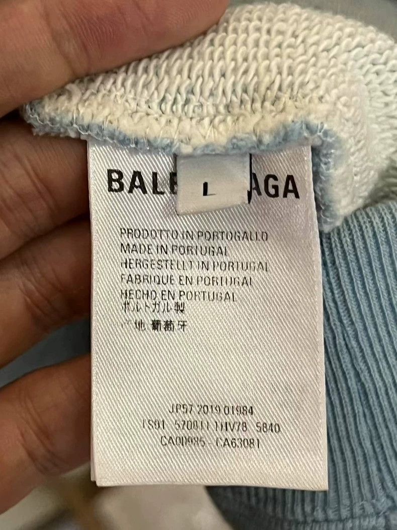 Balenciaga Balenciaga Smog Blue Lock Logo Hoodie Size US L / EU 52-54 / 3 - 4 Thumbnail