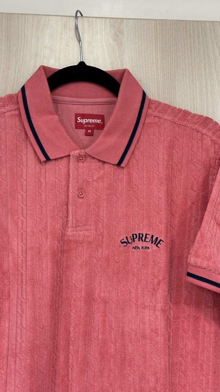 Supreme Supreme Cable Knit Terry Polo Size Medium Size US M / EU 48-50 / 2 - 2 Thumbnail