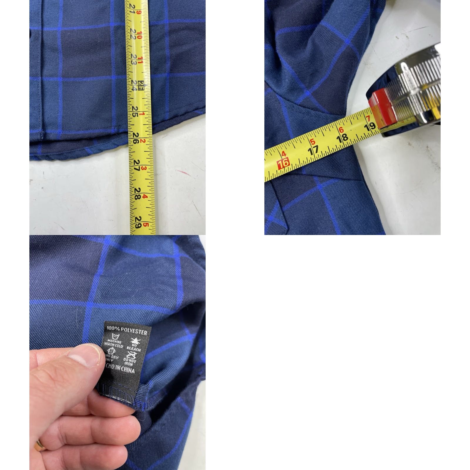 Vintage Dixxon Snap On Tools Limited Edition 2022 Flannel Plaid Shirt Blue Womens MEDIUM Shirt Women M Blue Girl? Size M / US 6-8 / IT 42-44 - 9 Thumbnail