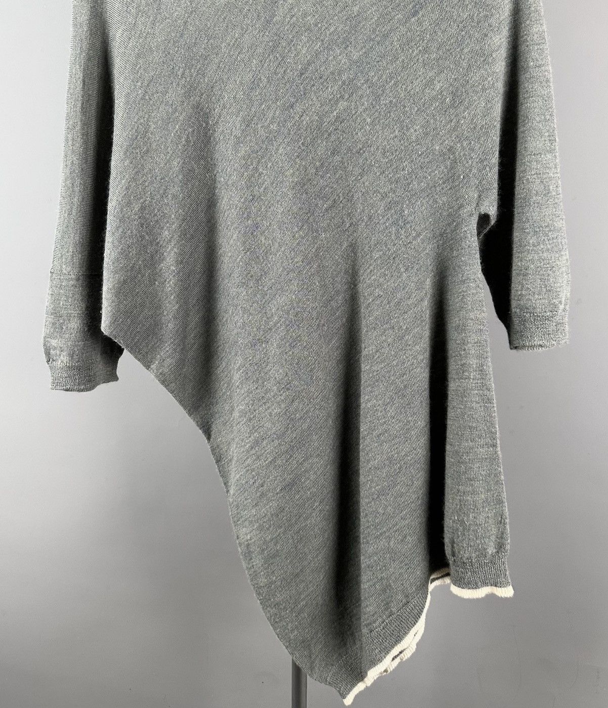 Y's × Yohji Yamamoto Y’s - Yohji Yamamoto - Asymmetrical Knit Long Shirt Size US L / EU 52-54 / 3 - 5 Thumbnail