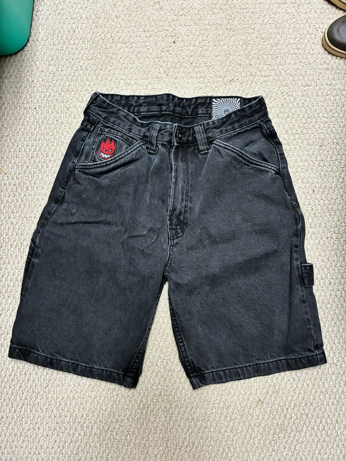 Spitfire Black Denim Spitfire Shorts Size US 30 / EU 46 - 1 Thumbnail