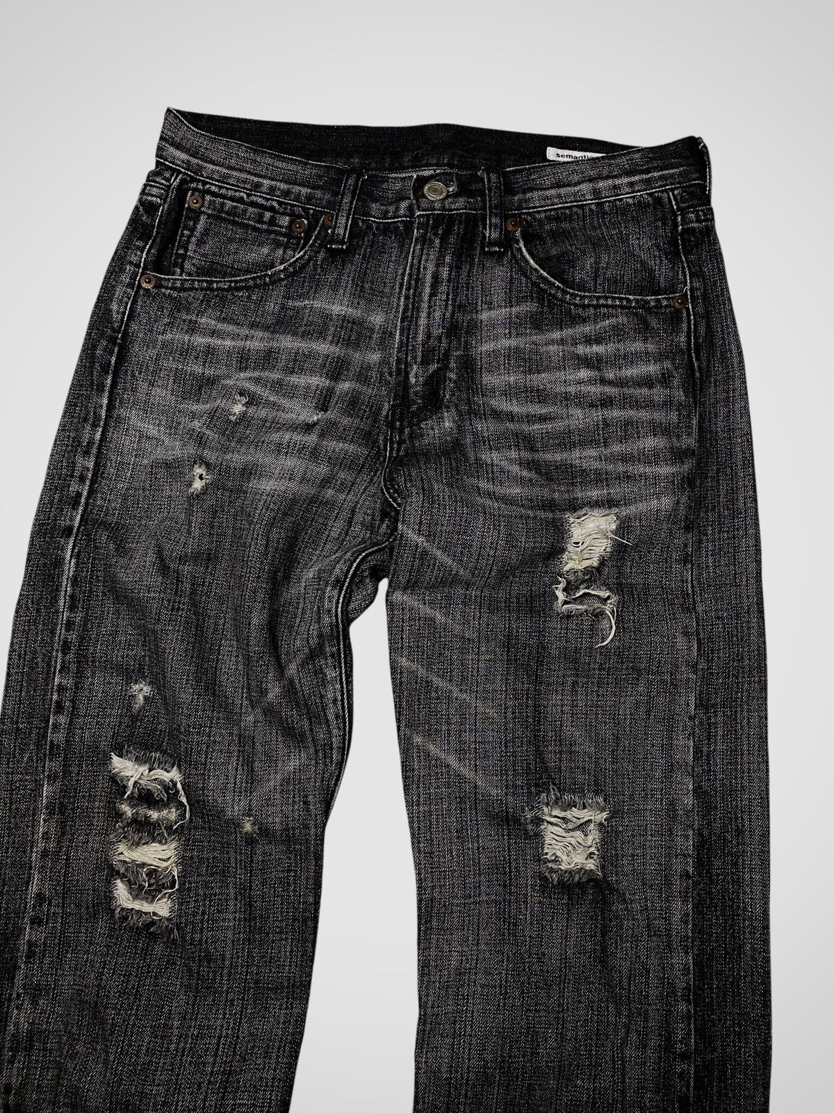 If Six Was Nine Semantic Design Seawash Jeans Size US 27 - 2 Thumbnail