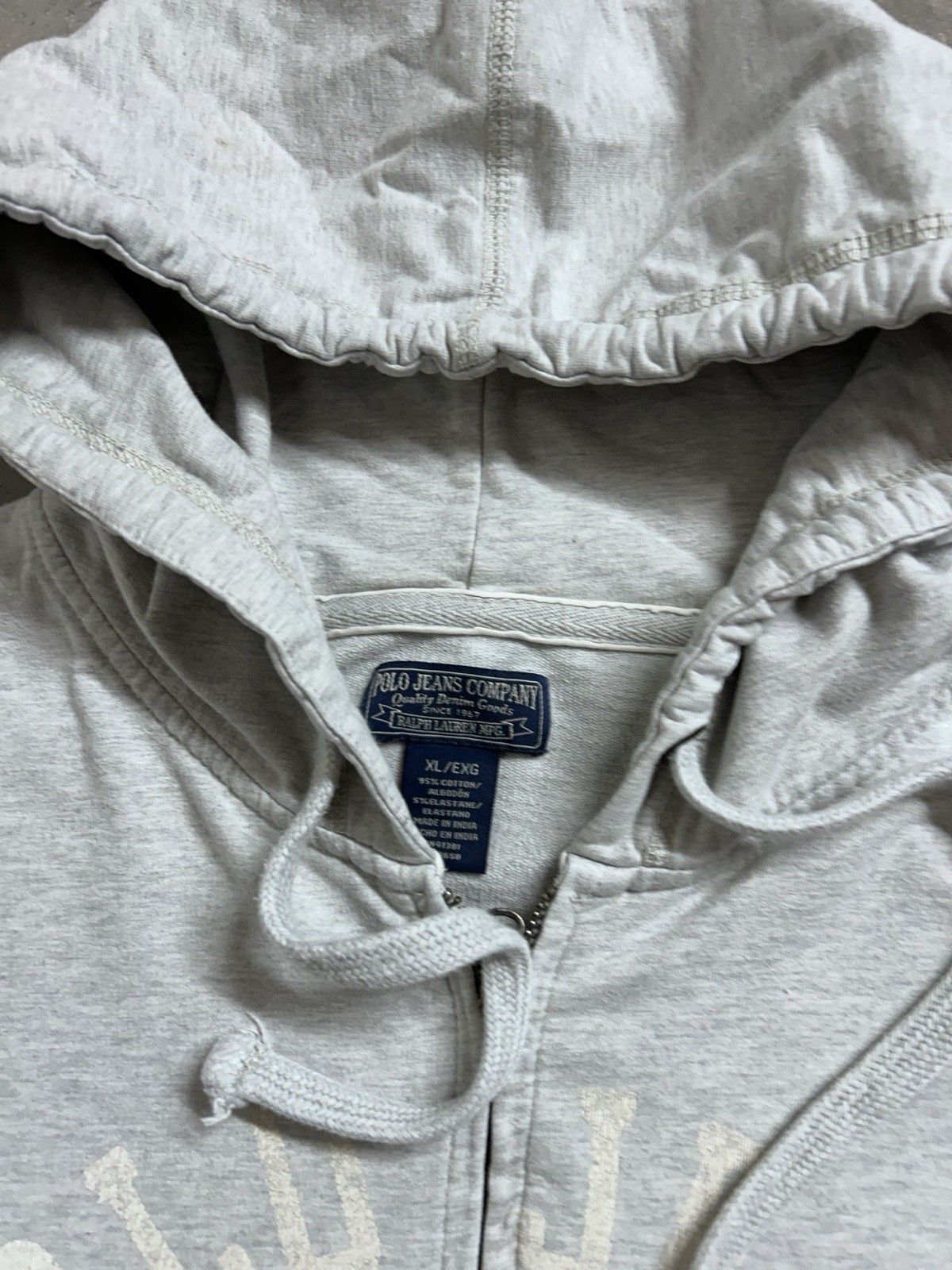 Polo Ralph Lauren Vintage Y2K Polo Jeans Company Zip Up Hoodie XL Teens Size XL / US 12-14 / IT 48-50 - 3 Thumbnail