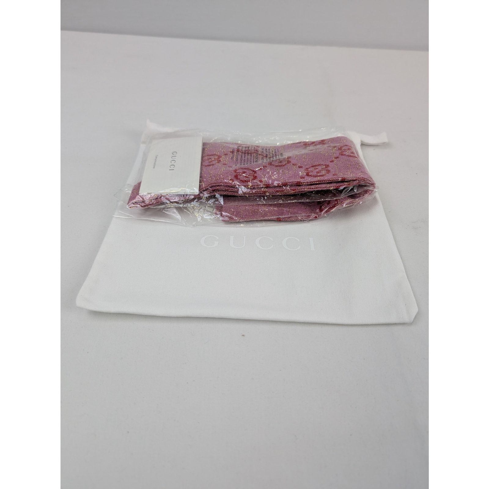 Gucci o1rshd1 Size: S / GG Logo Socks in Pink Size ONE SIZE - 16 Thumbnail