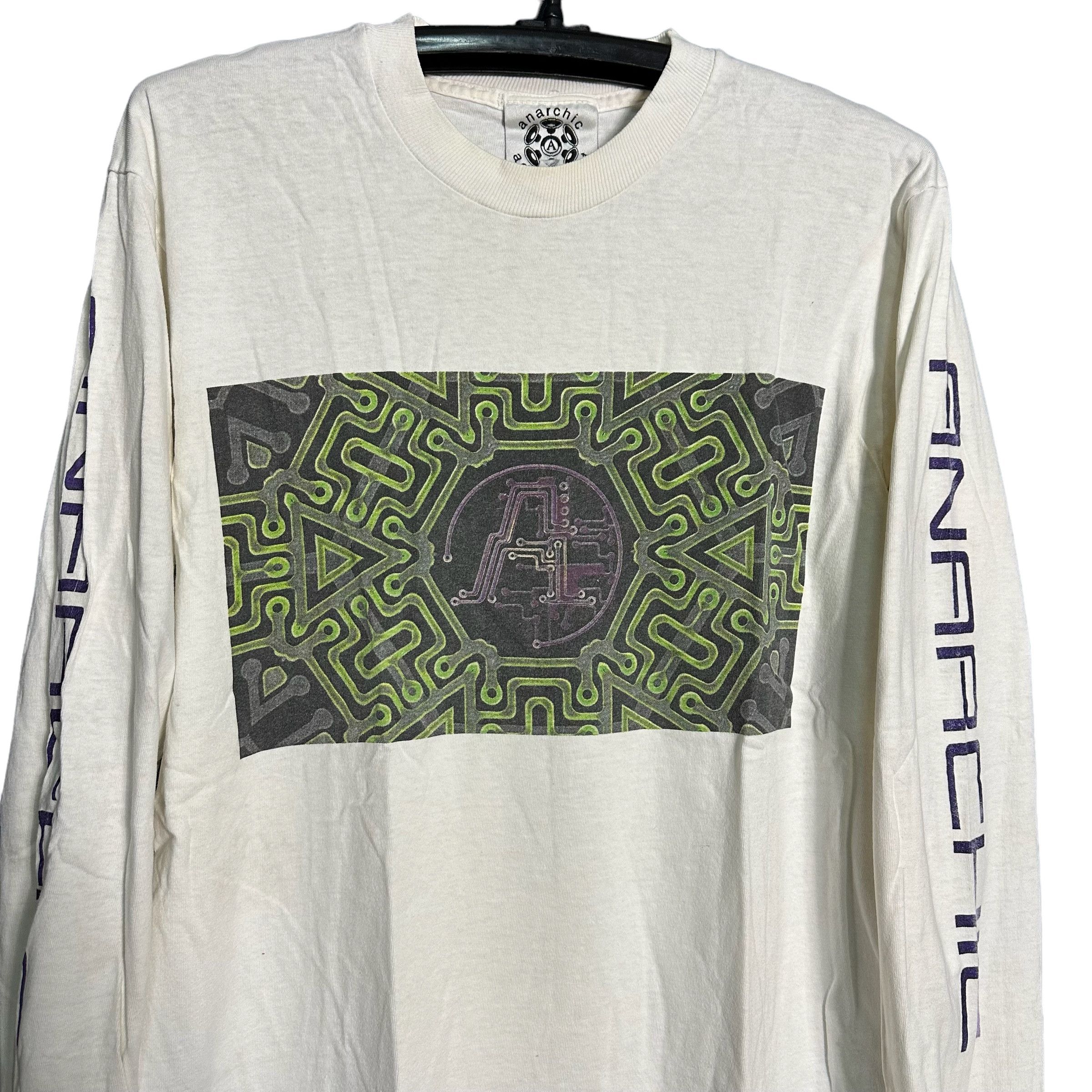 トップス anarchic adjustment1990s 🔥RARE🔥Vintage 90s Anarchic Adjustment Long Sleeve Tee