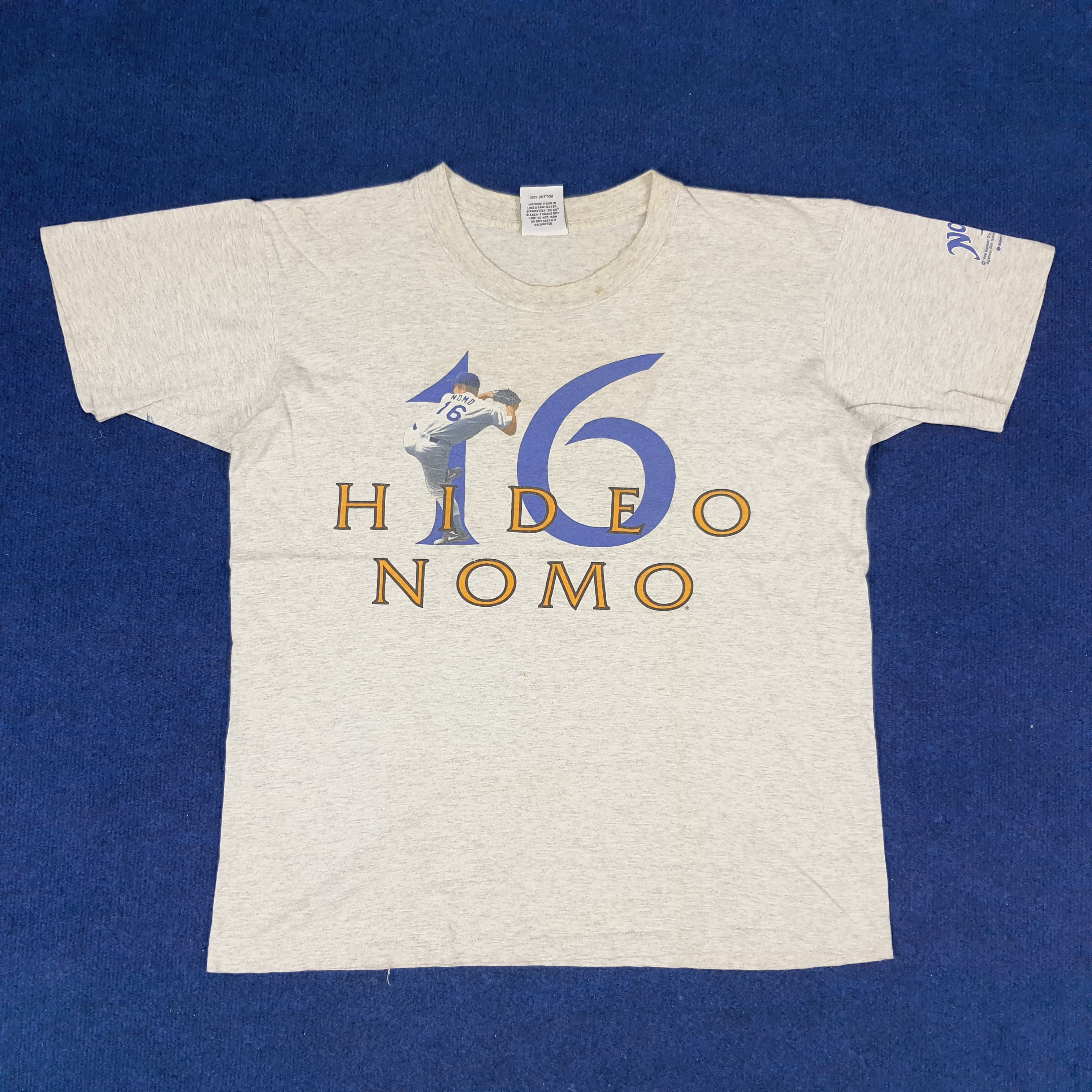 MLB × Vintage Vintage 90s MLB L.A DODGERS Hideo Nomo Legend Player T-shirt Size US L / EU 52-54 / 3 - 1 Thumbnail