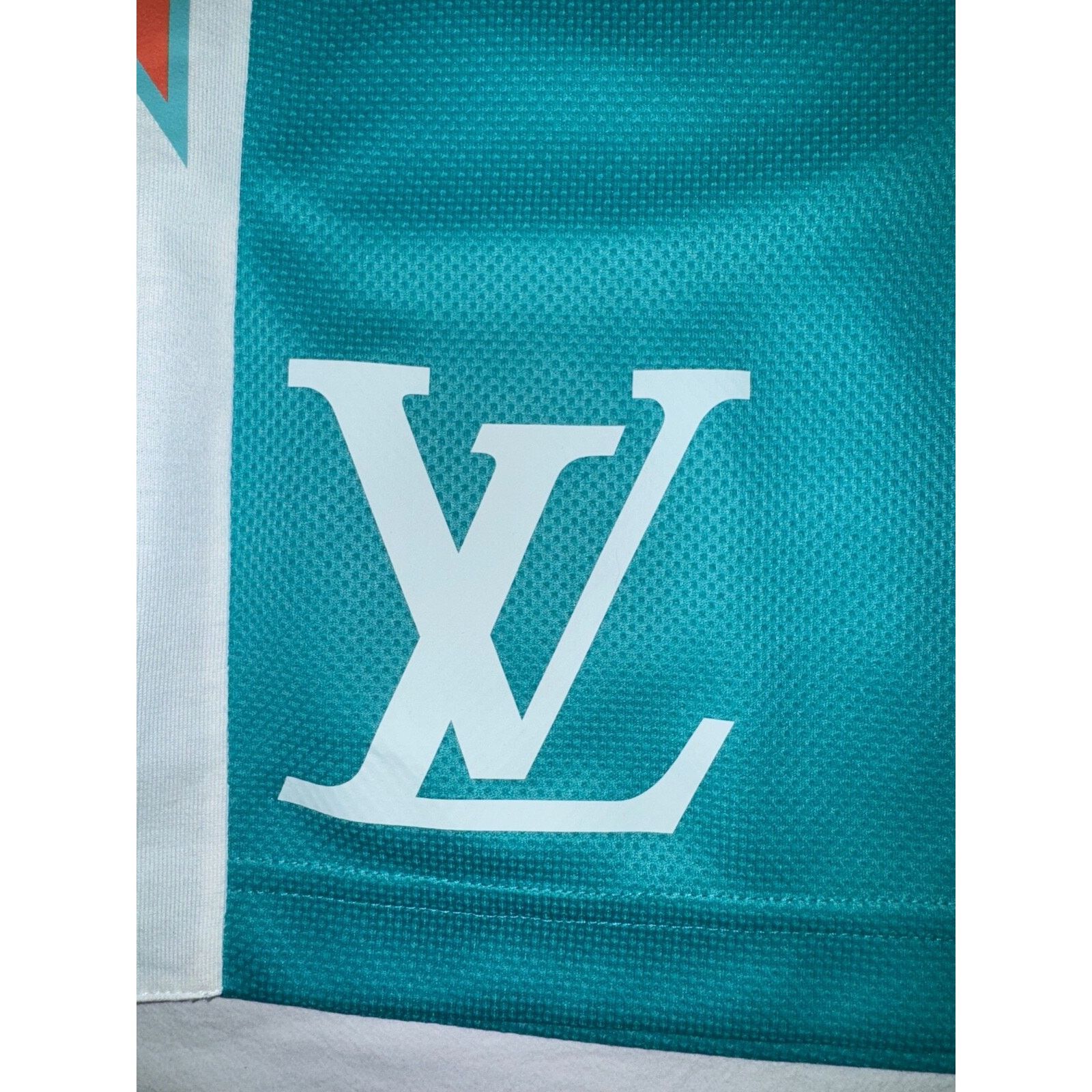 Louis Vuitton Louis Vuitton Amen Break Mint Miami Dolphins Blue LV Size US 32 / EU 48 - 5 Thumbnail