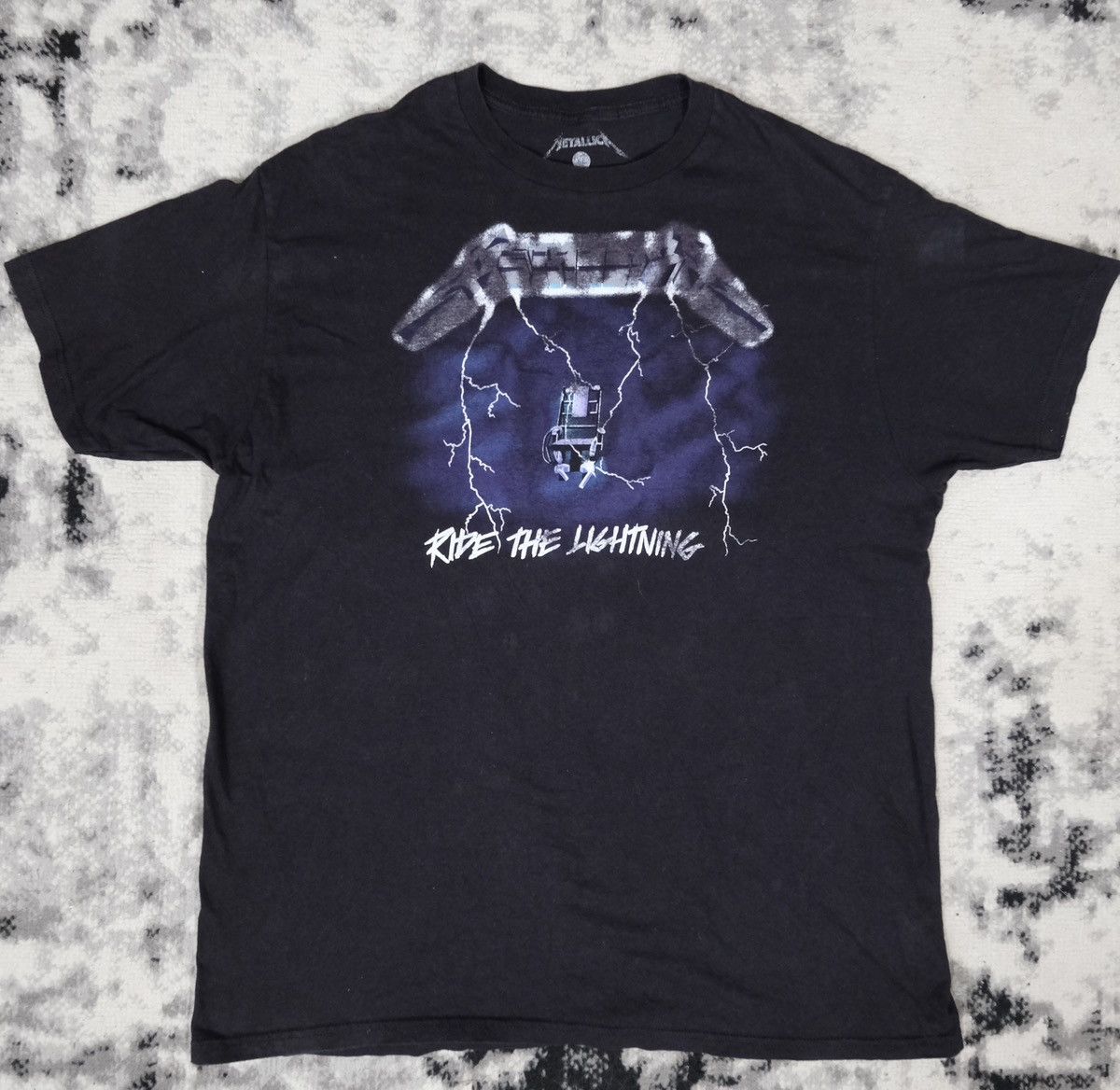 Band Tees × Metallica × Vintage Metallica Ride the Lightning T-Shirt Size US XL / EU 56 / 4 - 1 Thumbnail