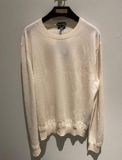 Tom Ford o1w1db10824 Crewneck Sweater in Beige Size US L / EU 52-54 / 3 - 1 Preview