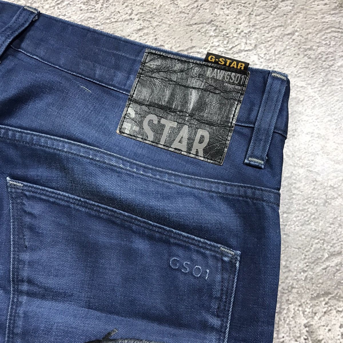 Vintage Vintage G-Star Japan Distressed Low Rise Flared Jeans 90s 34 Size US 34 / EU 50 - 6 Thumbnail