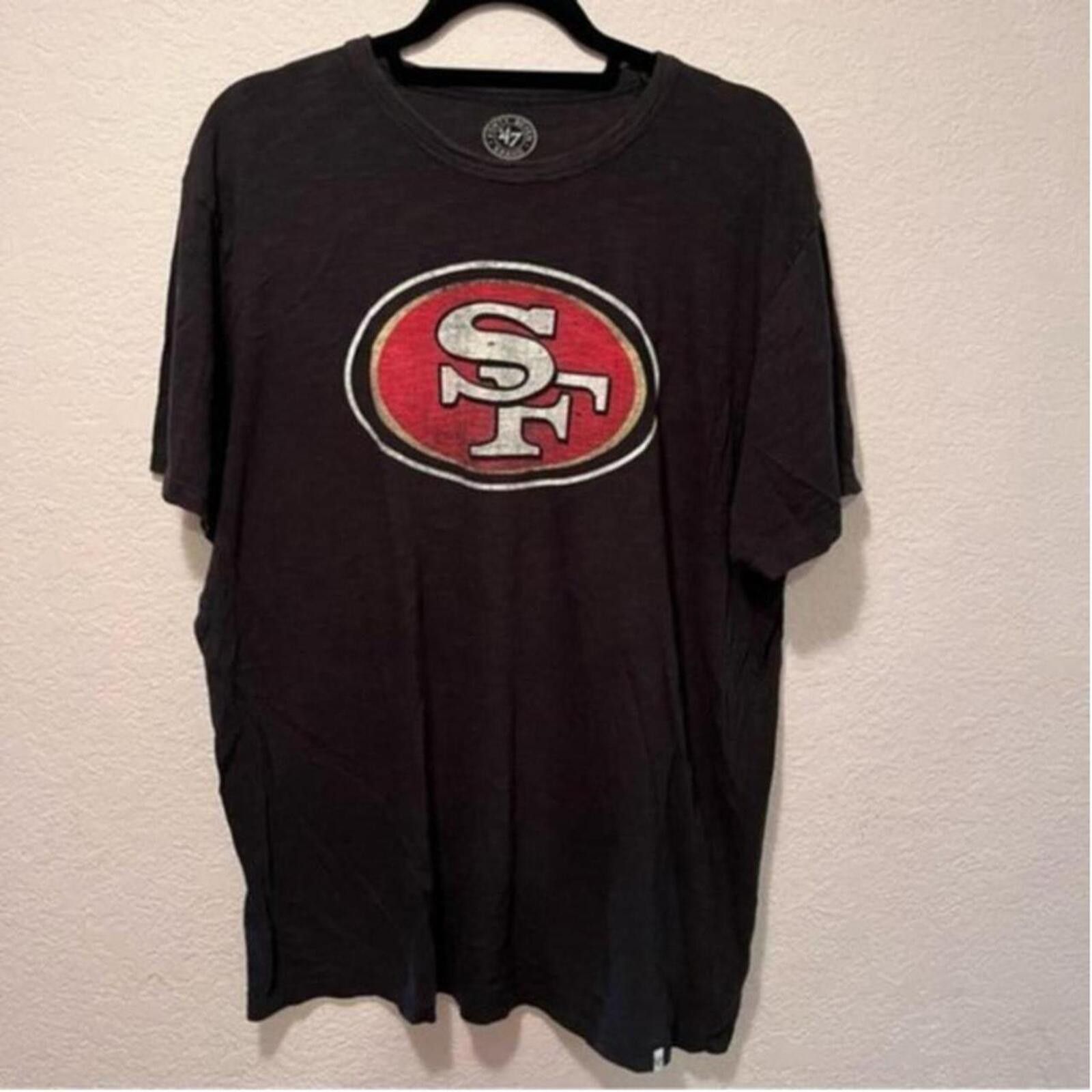47 Brand San Francisco 49ers Black Graphic T-Shirt XL Size US XL / EU 56 / 4 - 2 Thumbnail
