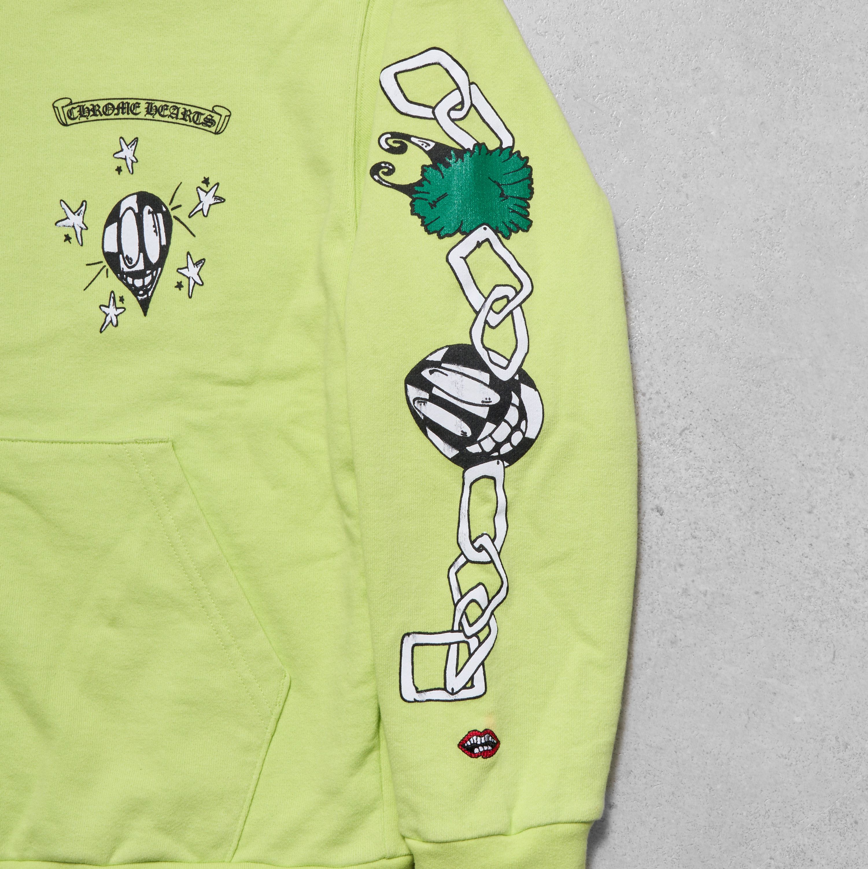 Chrome Hearts CHROME HEARTS Matty Boy Link Zip Hoodie Lime Size US S / EU 44-46 / 1 - 6 Thumbnail