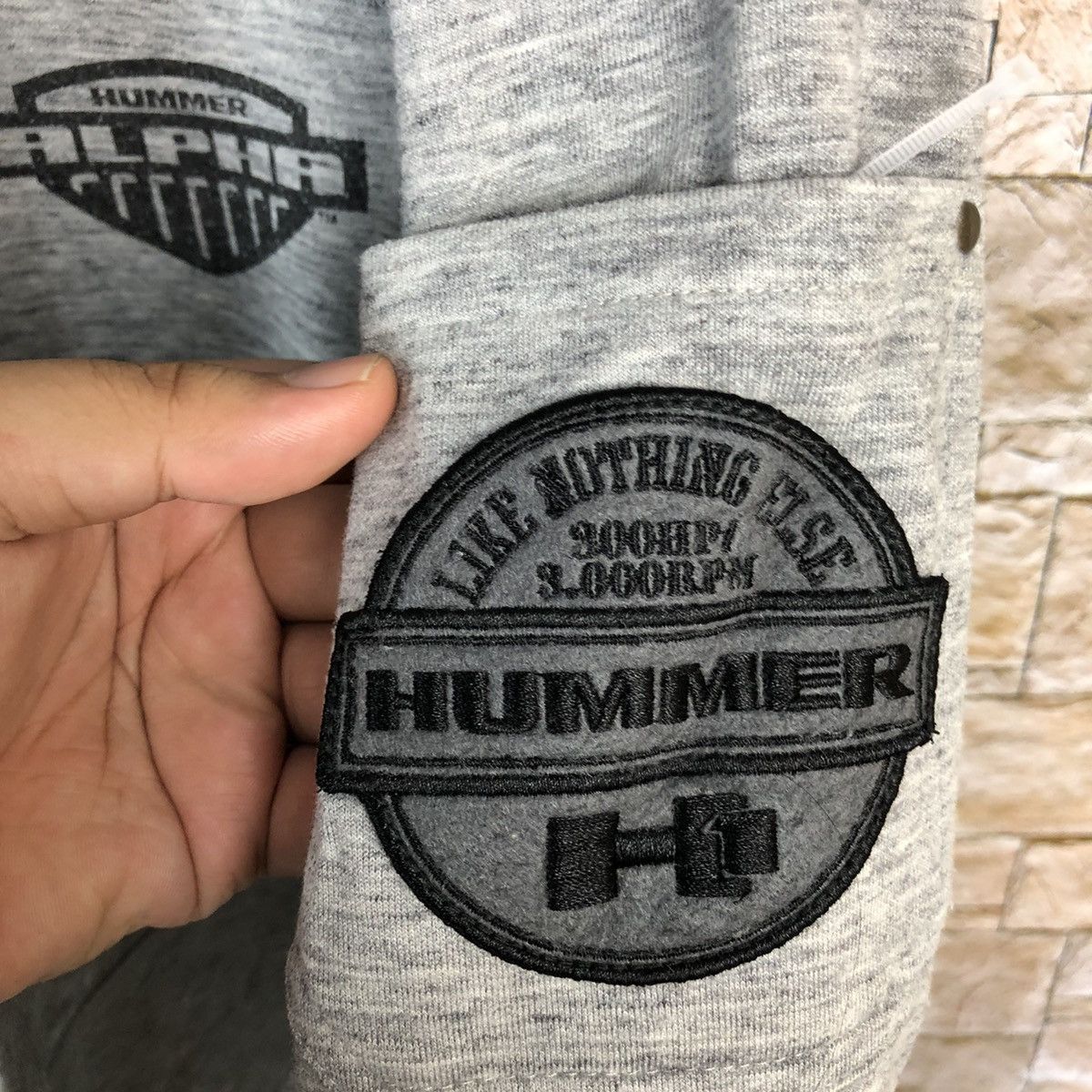Japanese Brand Hummer vintage Grey Hoodie cardigan sweater #A228 Size US XL / EU 56 / 4 - 13 Thumbnail