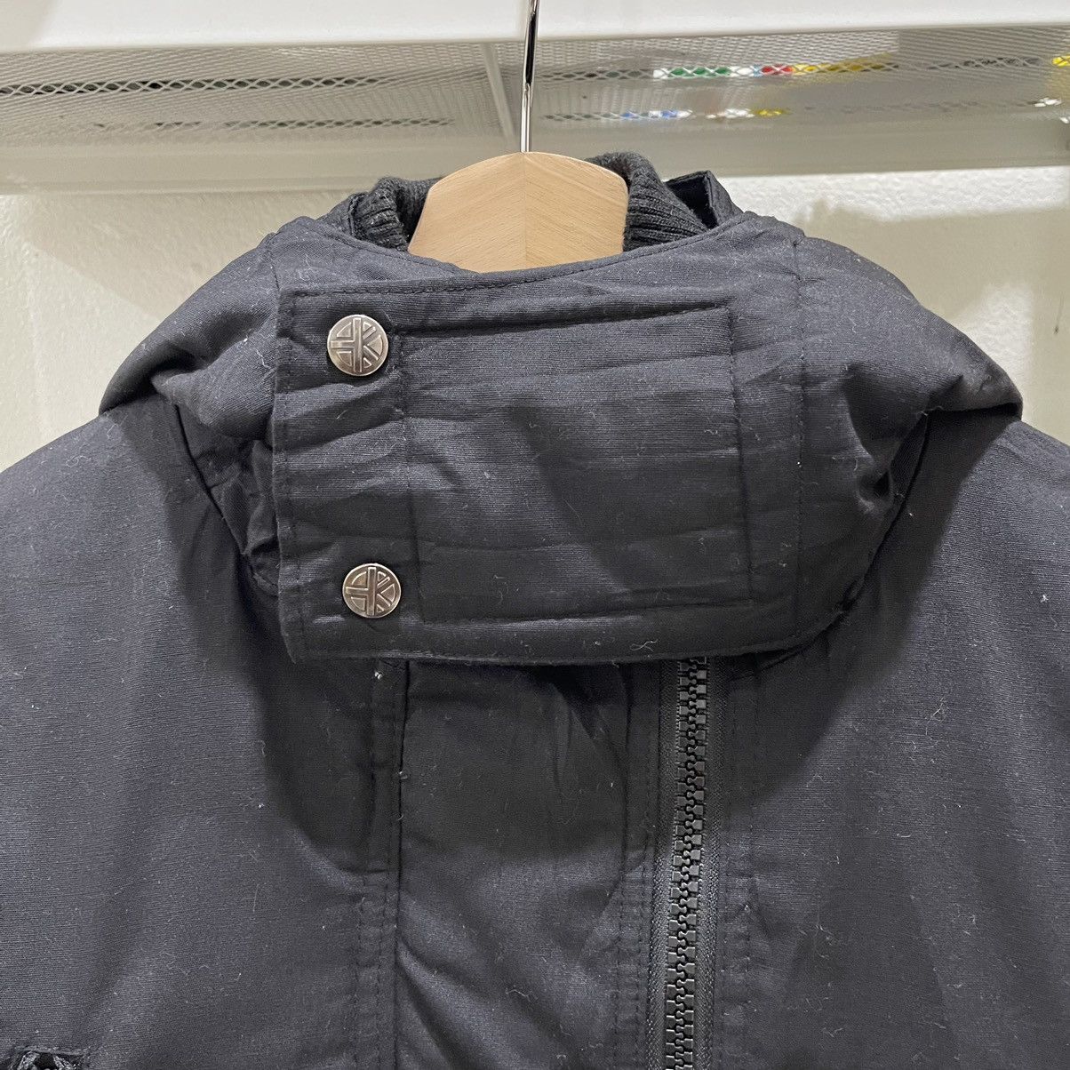Hiroko Koshino Homme × Japanese Brand Hiroko Koshino Works London Bomber Zipper Hoodie Jacket Size US M / EU 48-50 / 2 - 14 Thumbnail