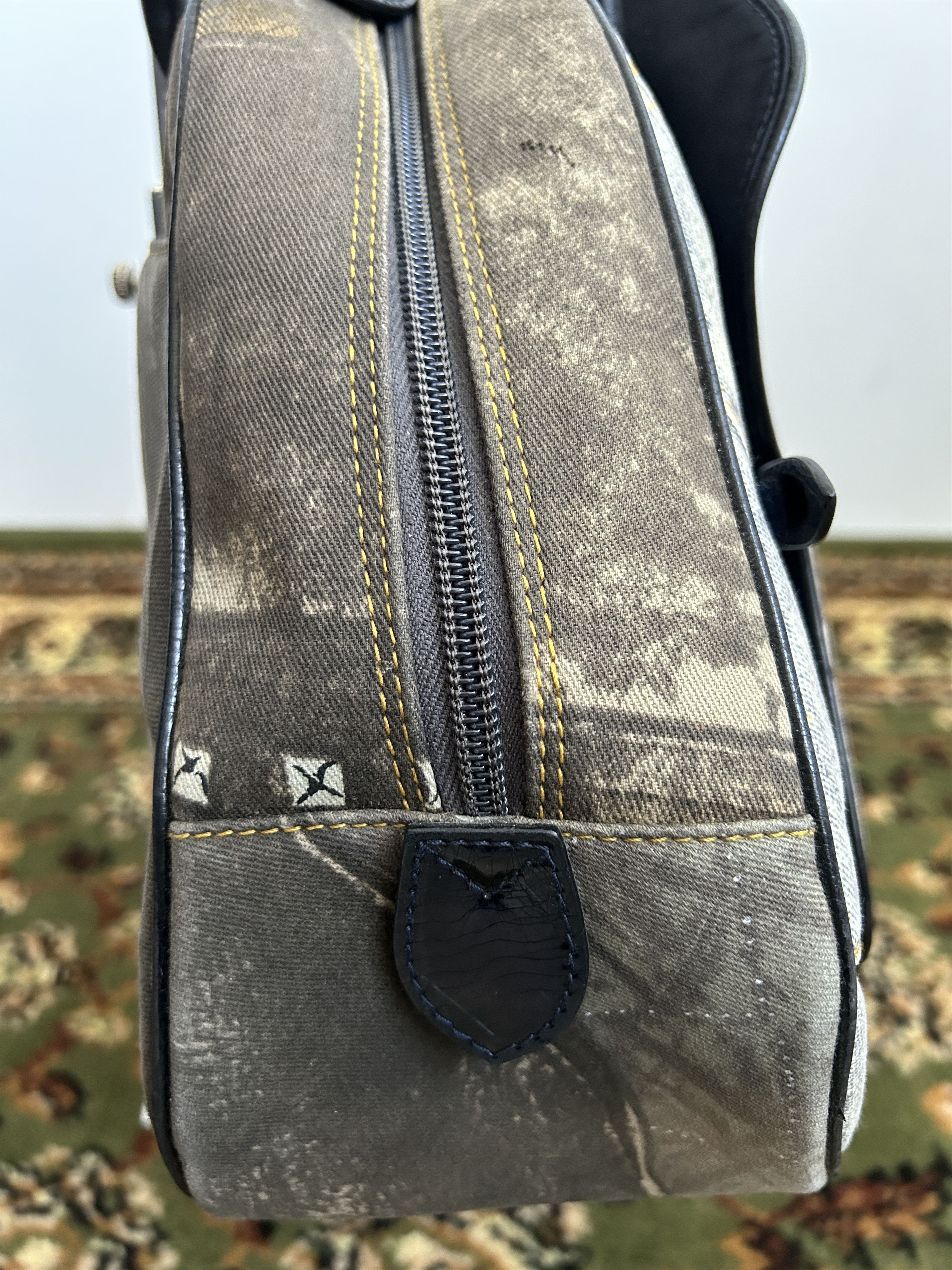 Dior y2k Dior by John Galliano double saddle denim bowling bag Size ONE SIZE - 12 Thumbnail