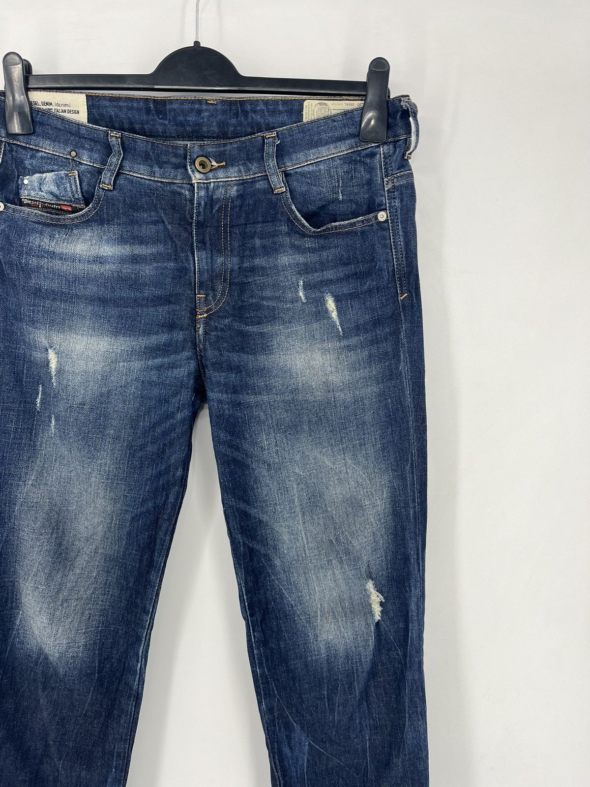 Diesel × Vintage Vintage Y2K Men’s Diesel Distressed Patchwork Denim Jeans Size US 30 / EU 46 - 3 Thumbnail