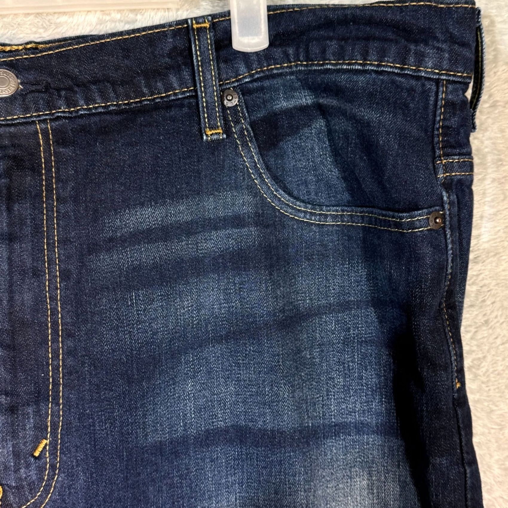 Levi's Levi’s 569 Jeans Mens 42x30 Blue Denim Loose Fit Mid-Rise Straight Leg Size US 42 / EU 58 - 4 Thumbnail
