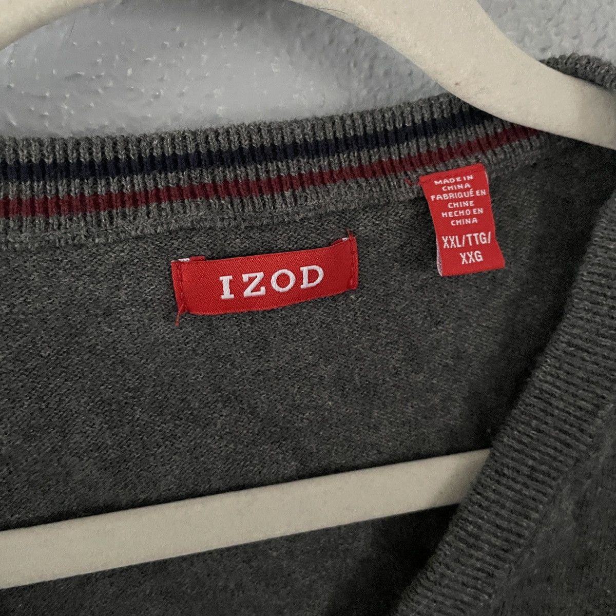 Izod × Vintage Vintage Izod Logo Grey Sweater Vest Men’s Size XXL Size US XXL / EU 58 / 5 - 3 Thumbnail