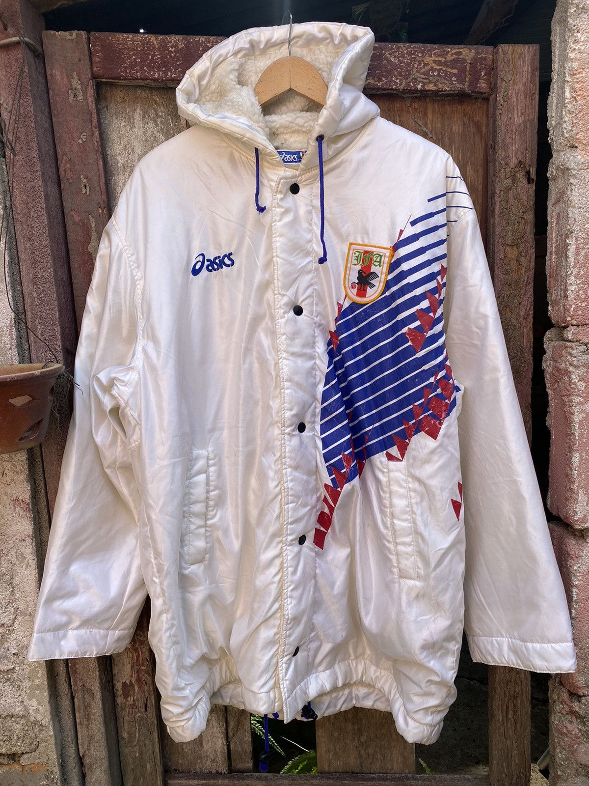 Sports Specialties × Vintage Vintage Asics Japan Football Supporters Jacket Size US L / EU 52-54 / 3 - 2 Thumbnail