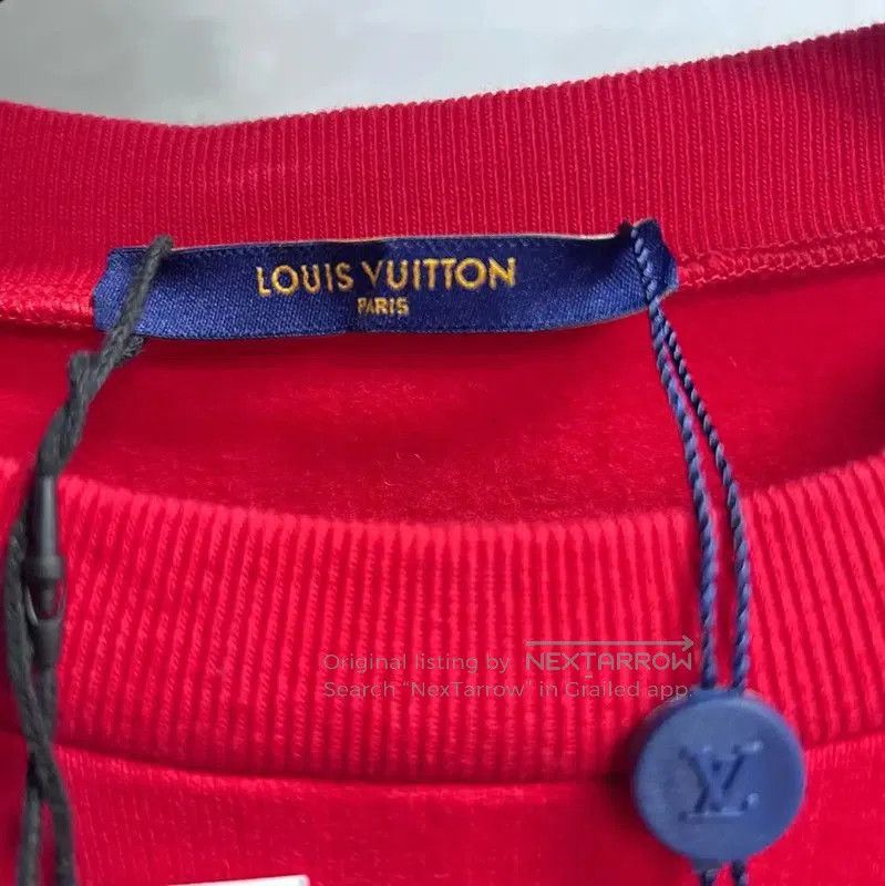 Louis Vuitton Louis Vuitton Red Cotton Mens Sweatshirt . Size US L / EU 52-54 / 3 - 4 Thumbnail