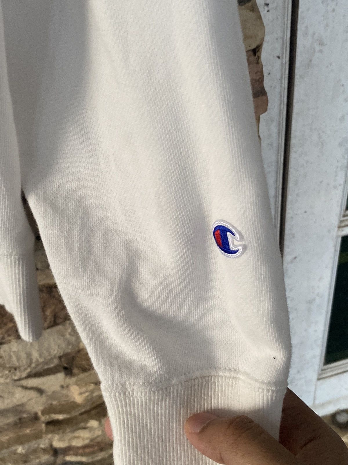 Champion Champion Logo White Pullover Hoodie Sweater Size US L / EU 52-54 / 3 - 5 Thumbnail