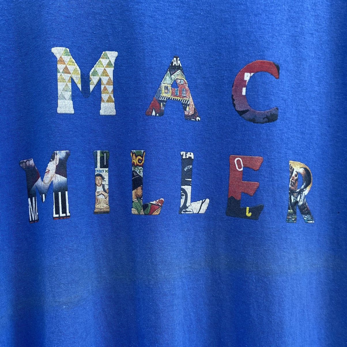 Mac Miller Thrashed Faded Vintage Y2K Mac Miller ERD GRUNGE RAP TEES Size US L / EU 52-54 / 3 - 3 Thumbnail