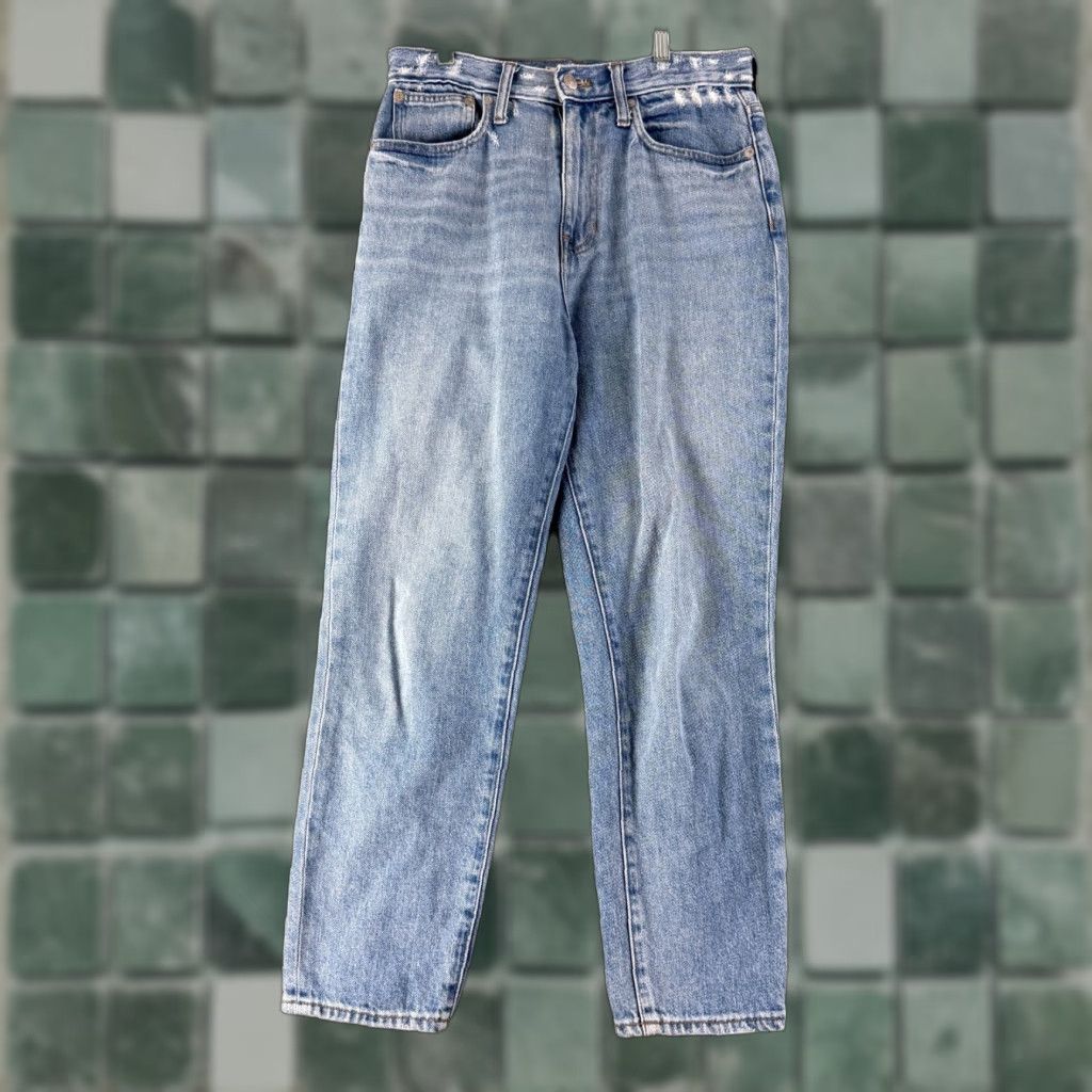 Madewell Madewell The Mom Jean Jeans Womens Size 27 Blue Denim High-Rise Straight Leg Casual Size 27" / US 4 / IT 40 - 1 Thumbnail