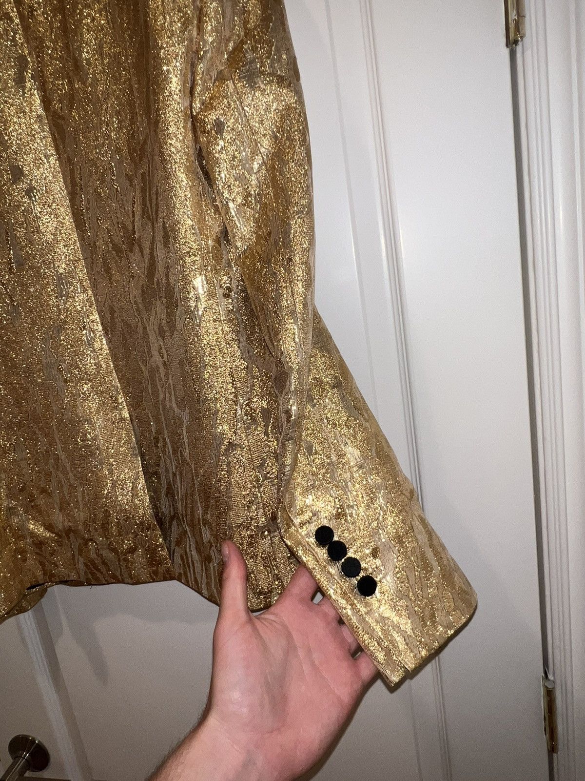 Saint Laurent Paris Gold Saint Laurent Hedi Blazer SAMPLE Size 38L - 11 Thumbnail