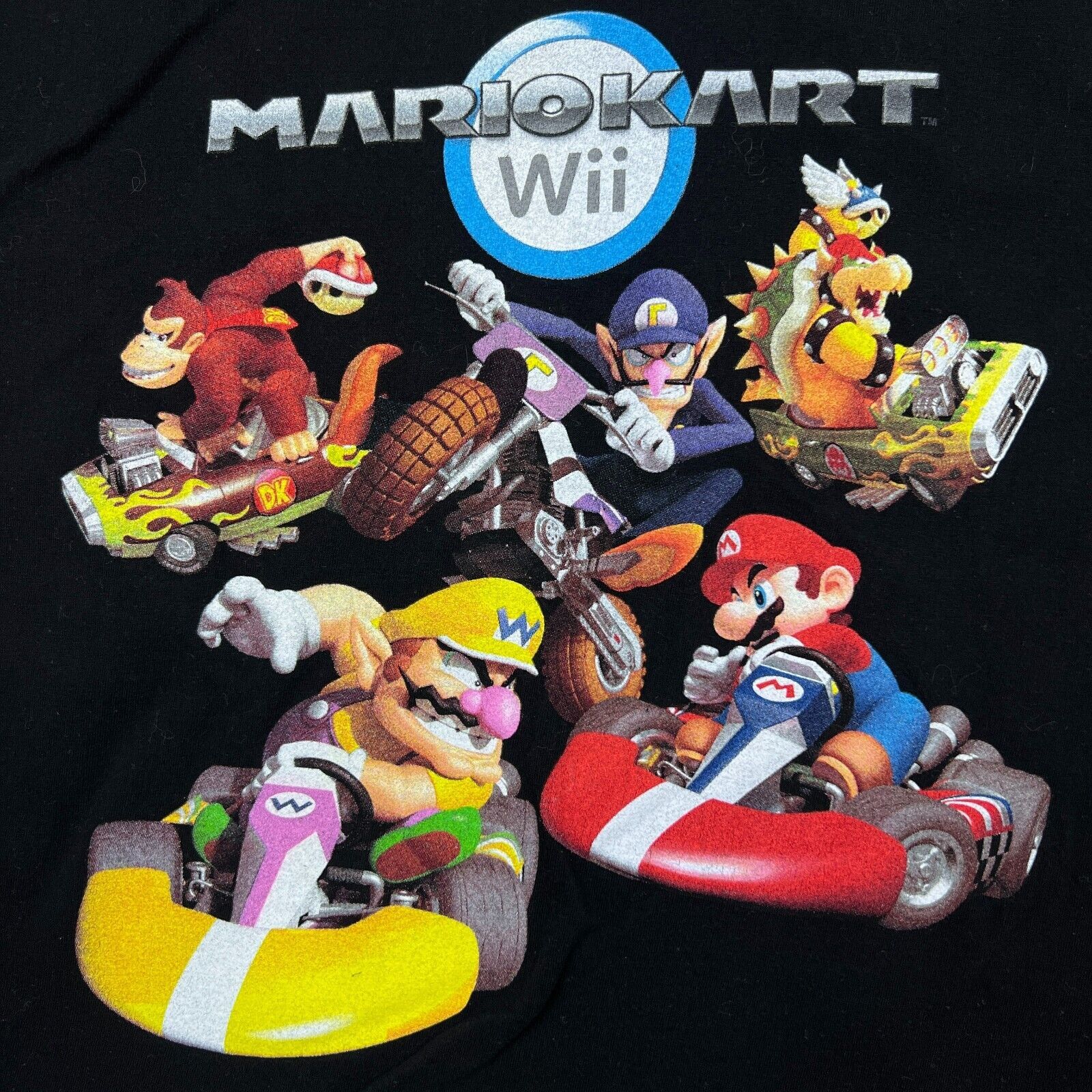 Nintendo Vintage 2008 Mario Kart T Shirt Nintendo Wii Video Game Tee Size US S / EU 44-46 / 1 - 2 Thumbnail