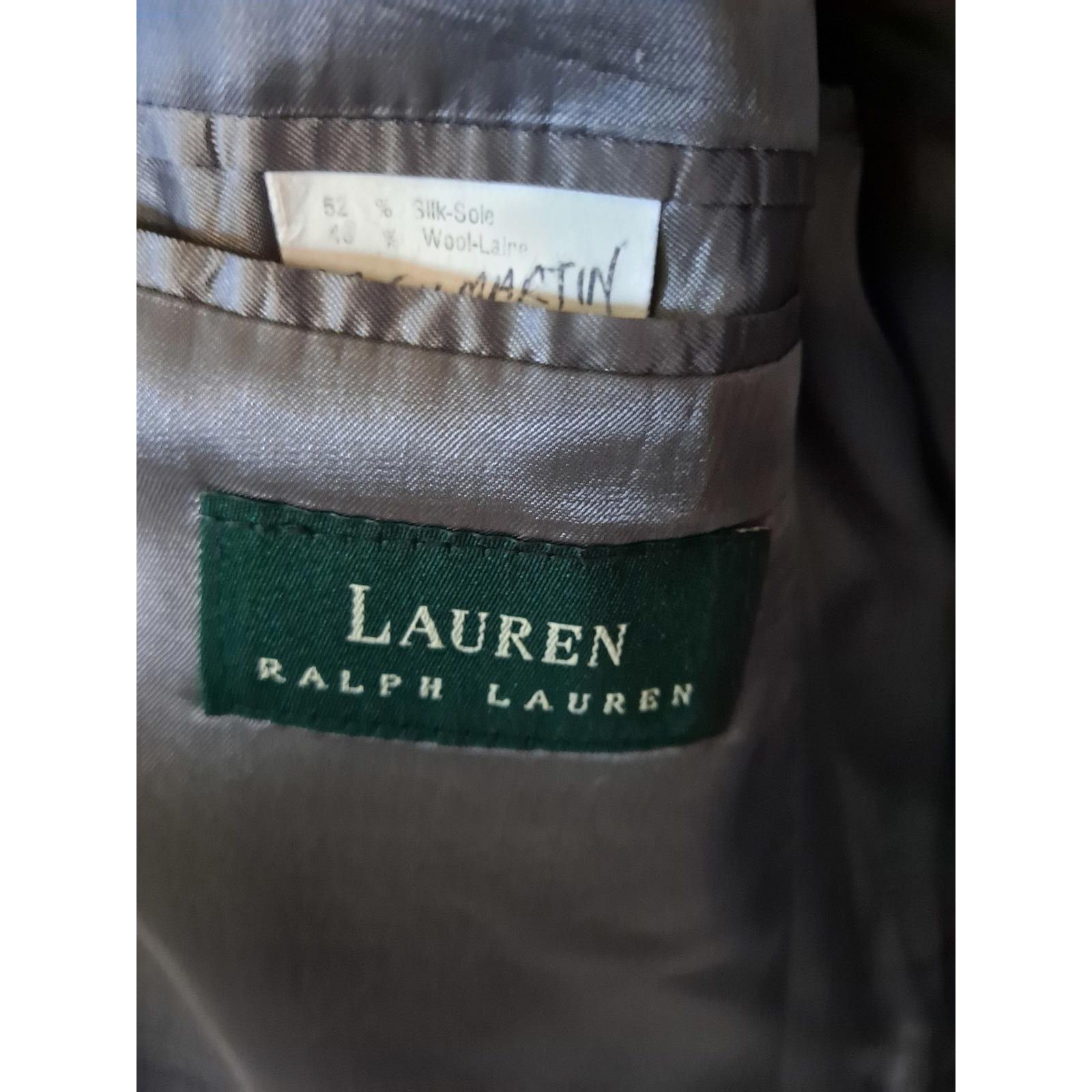Lauren Ralph Lauren Lauren by Ralph Lauren Tan Tweed Silk/Wool Blazer Size 46R Size 46R - 7 Thumbnail