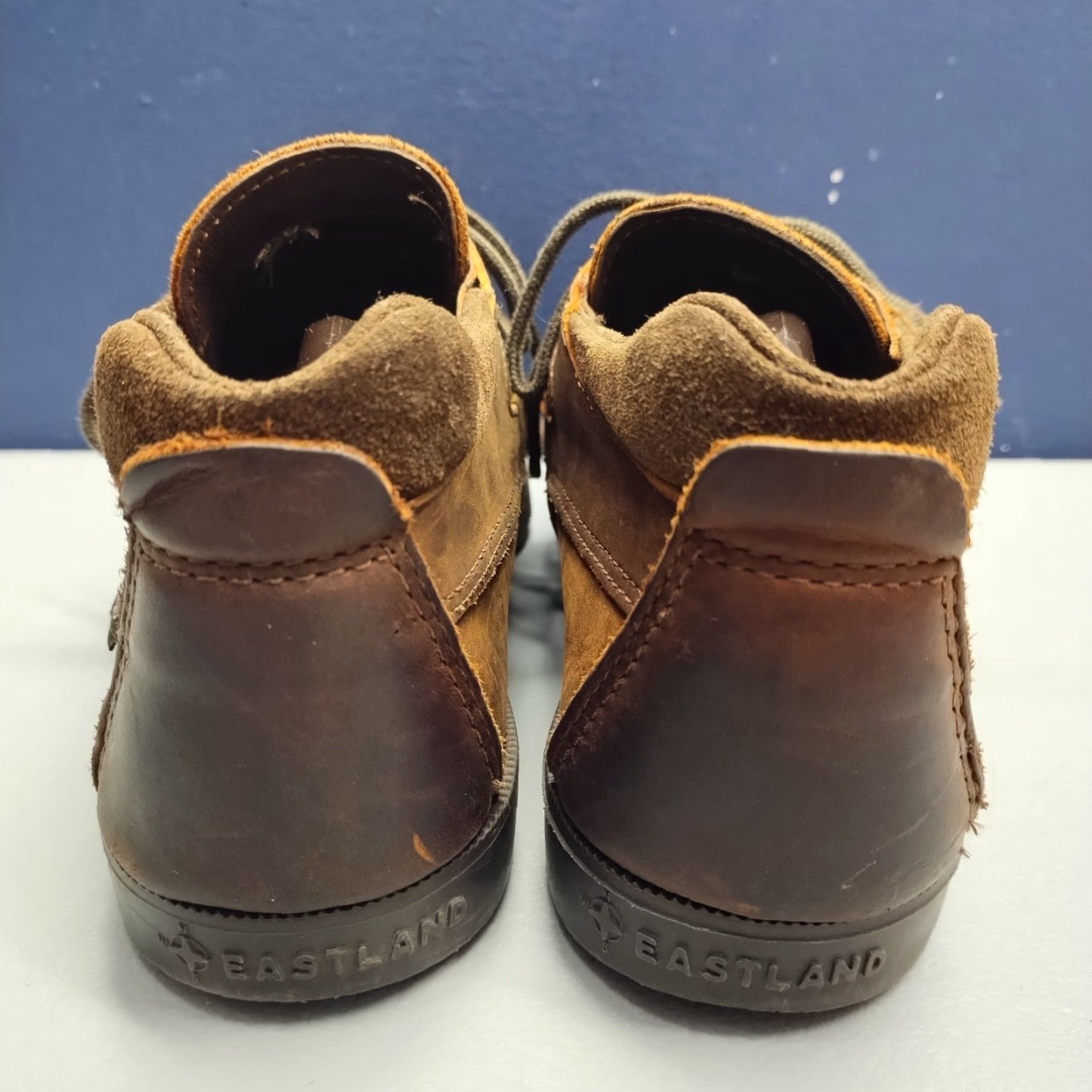 Eastland Eastland Womens Size 9.5 Brown Leather Moc Toe Comfort Lace Up Boat Loafers - Casual, Travel, Workwear Size US 10 / IT 40 - 3 Thumbnail
