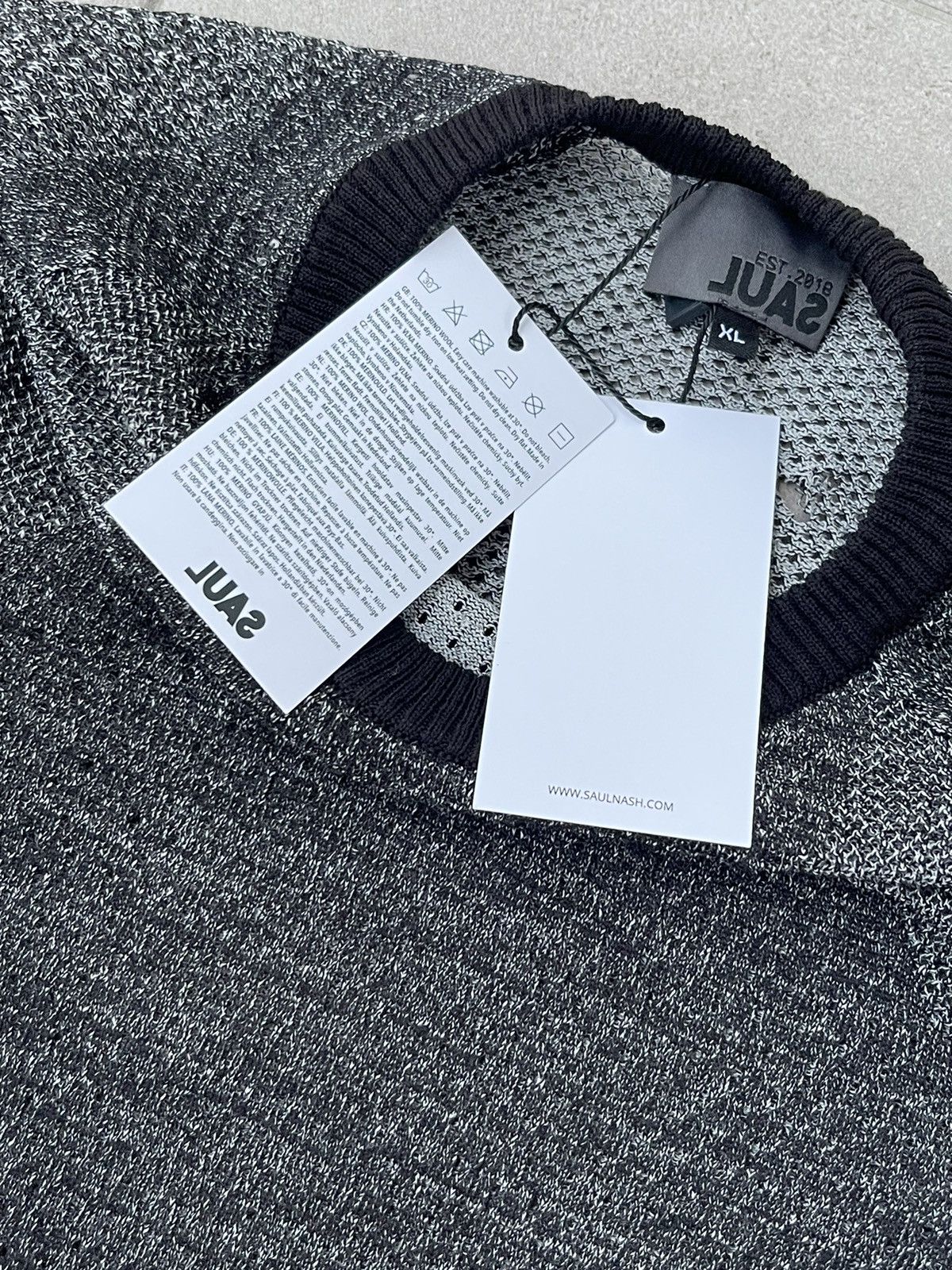 Saul Nash !DS! SS23 Saul Nash High Neck Compression Grey Wool Jumper Size US L / EU 52-54 / 3 - 23 Thumbnail