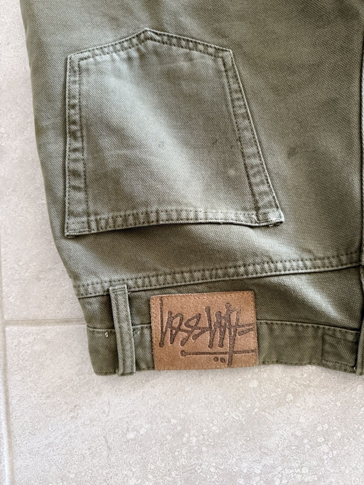 Stussy Stussy Big ol jeans in olive canvas Size US 31 - 5 Thumbnail