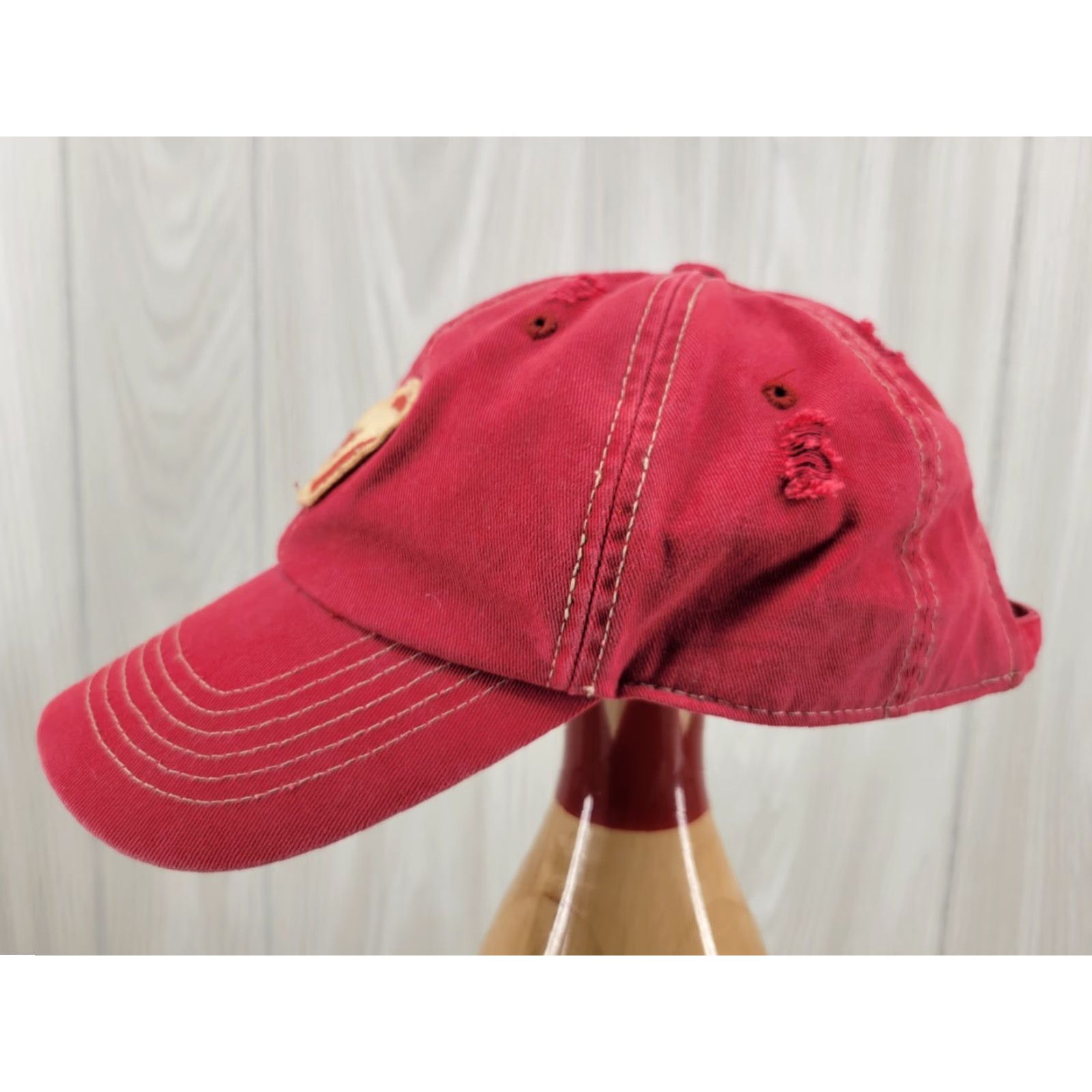 TaylorMade TaylorMade Tmax Gear Golf Hat Red Distressed Adjustable Men Baseball Cap Red Distressed Men Size ONE SIZE - 3 Thumbnail