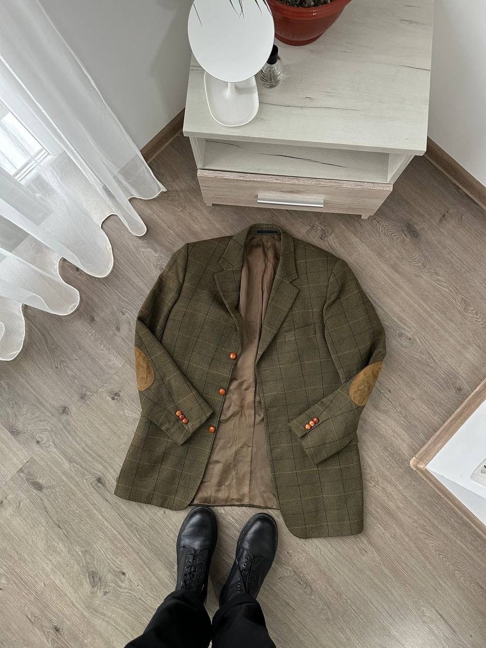 Burberry × Vintage Vintage Blazer Burberry Mens Eckerle Herrenmoden Jacket Size 38R - 10 Thumbnail