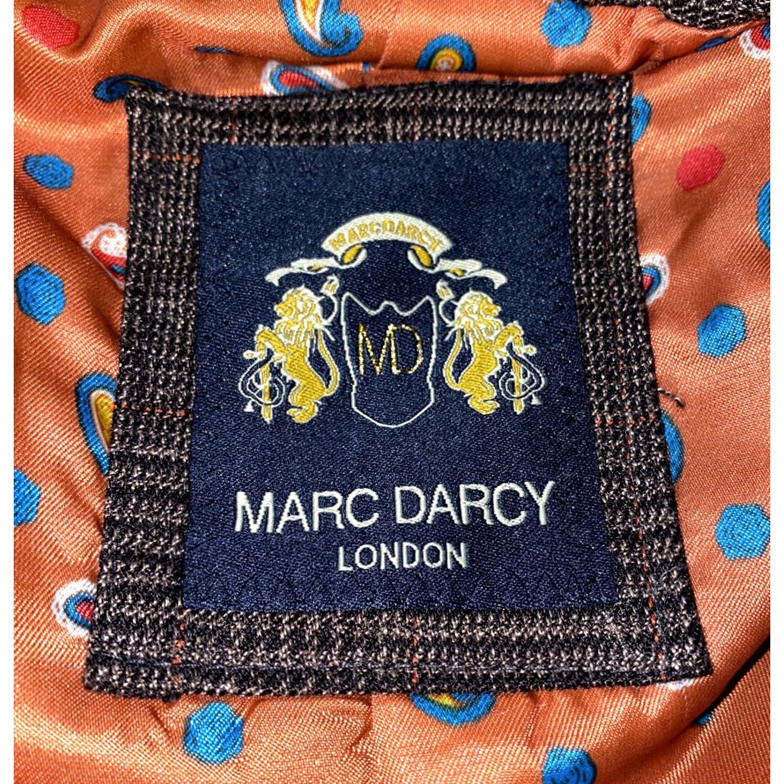 Marcs Marc Darcy London Sport Coat Mens 48R Brown Polyester/Viscose 2 Button Size US M / EU 48-50 / 2 - 2 Thumbnail