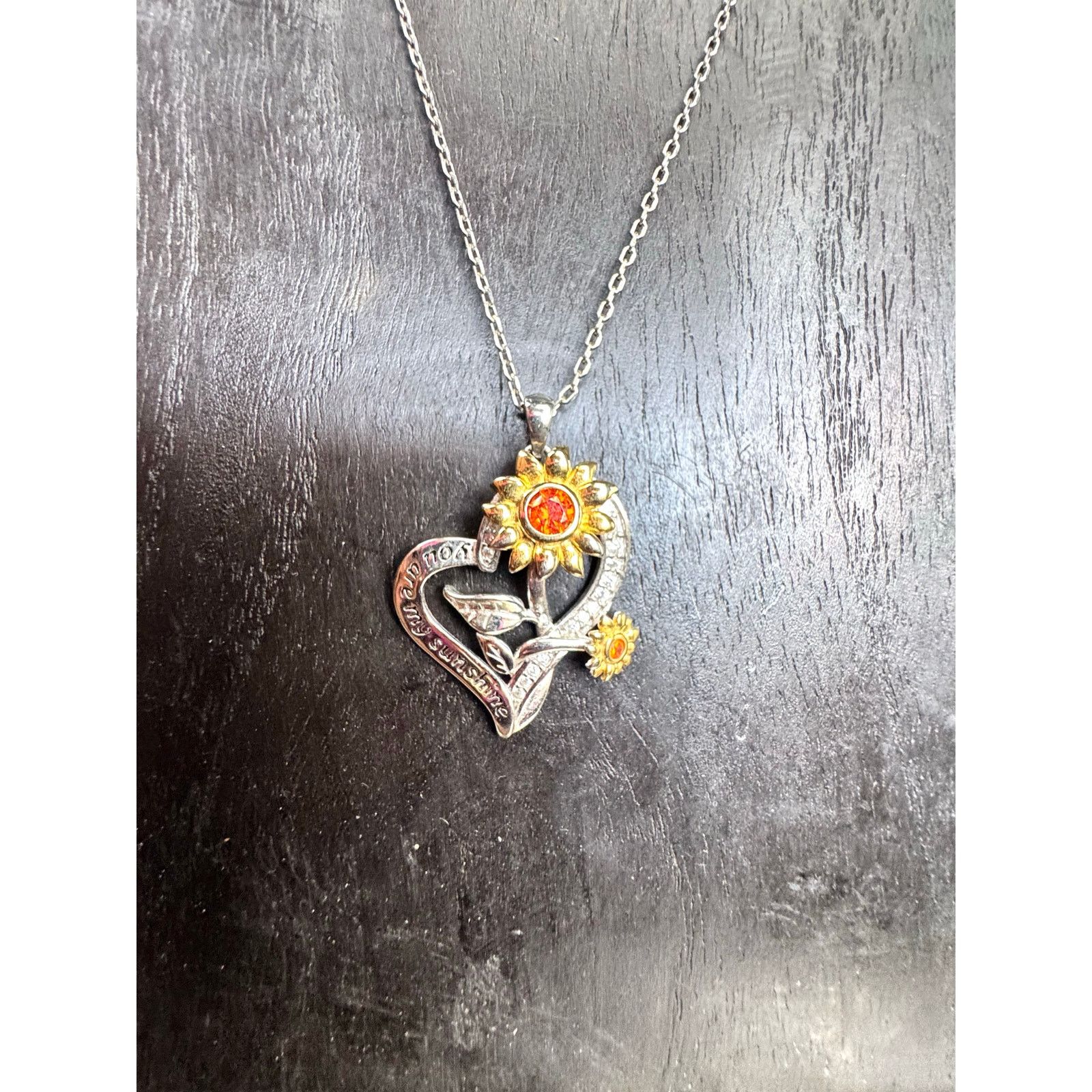 Homemade 🌞 “You Are My Sunshine” Sterling Silver Necklace – 925 – Size ONE SIZE - 3 Thumbnail
