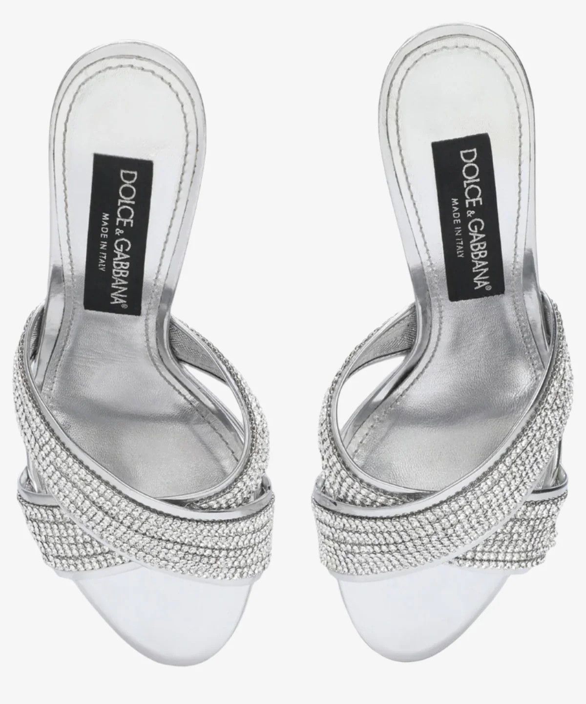 Dolce & Gabbana os11x0326 Crystal Mesh Mules in Silver Size US 5.5 / IT 35.5 - 4 Thumbnail