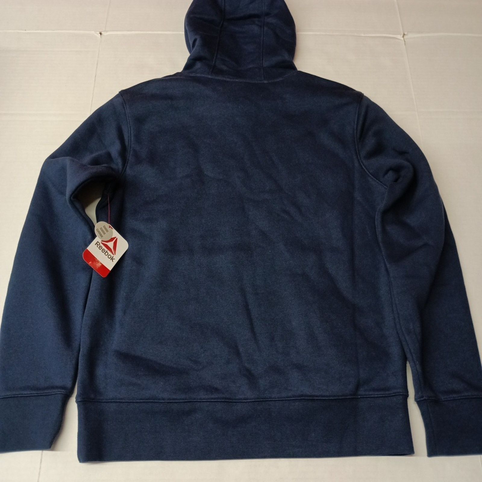 Reebok Reebok Delta Logo Hoodie Men's Size S Small Navy Blue Pocket Size US S / EU 44-46 / 1 - 8 Thumbnail