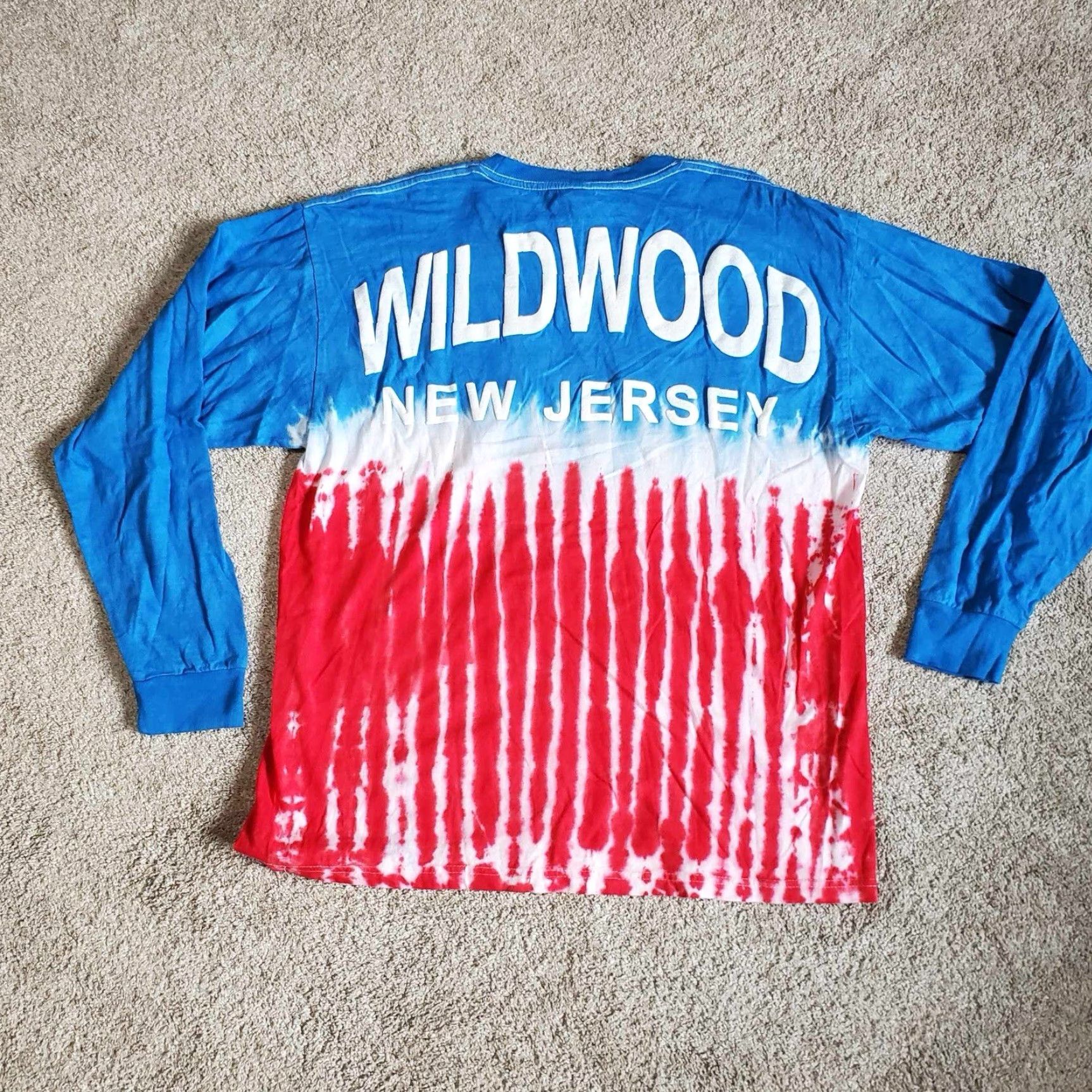Vintage VINTAGE Wildwood NJ Long Sleeve Spirit Jersey Shirt Tie Dye USA XL TG Size US XL / EU 56 / 4 - 6 Thumbnail