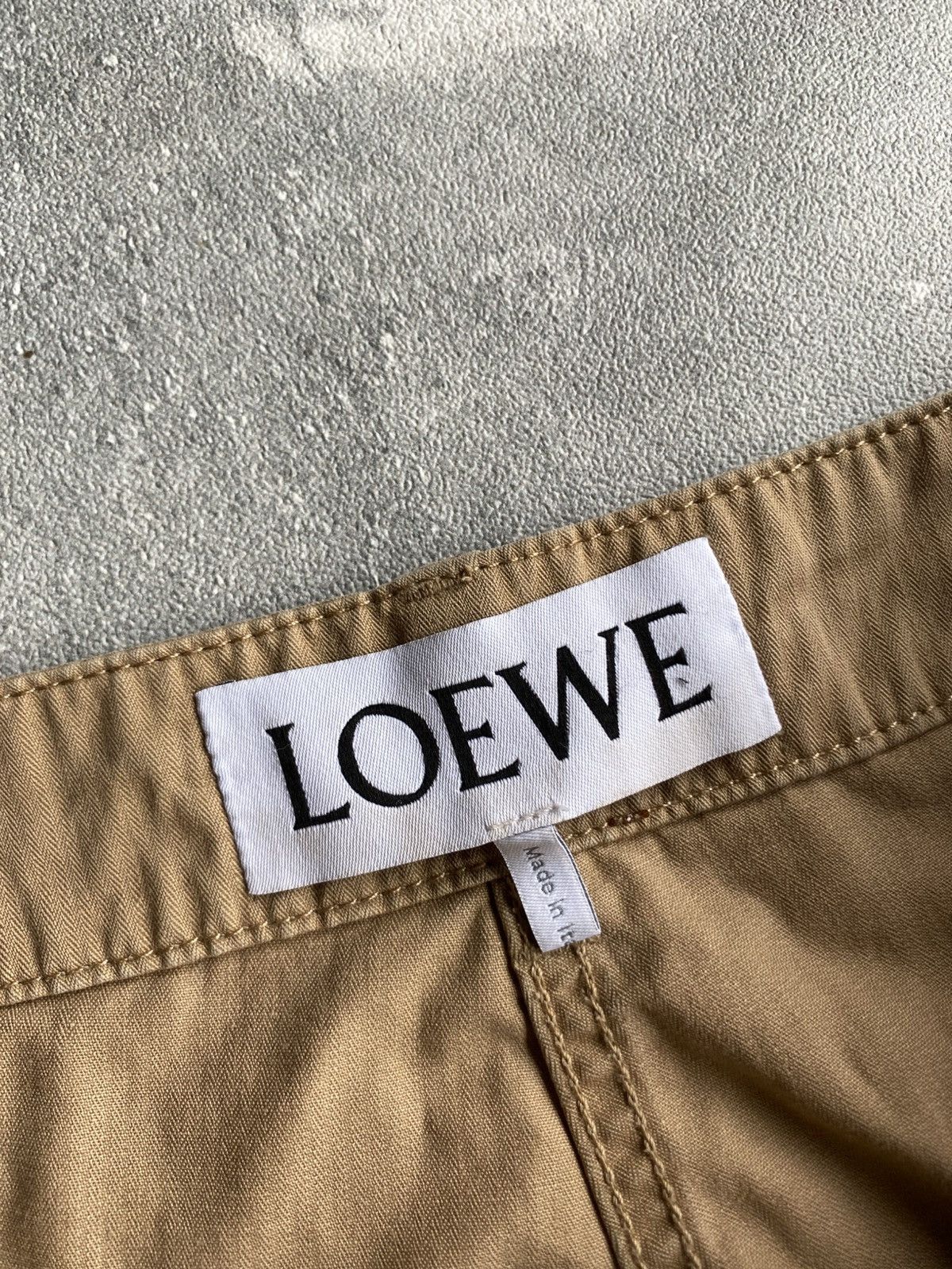 Loewe Loewe Cotton High Waist Cargo Pants Women Size 38" / US 16 / IT 52 - 3 Thumbnail