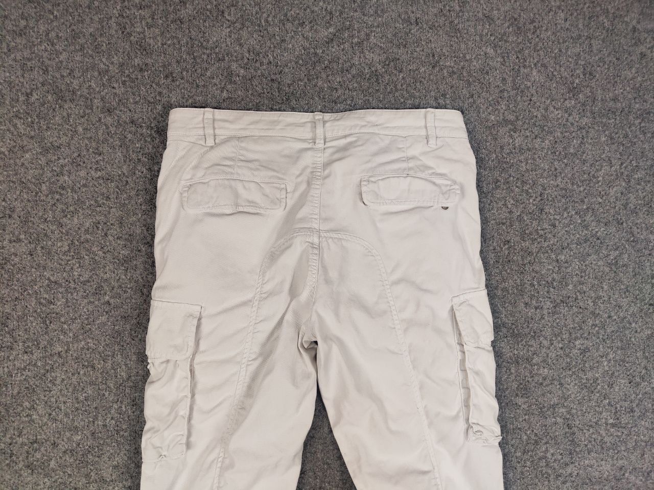 Designer × L.B.M. 1911 L.B.M.1911 Italy Design White Cotton Cargo Trouser Pants Size US 32 / EU 48 - 10 Thumbnail
