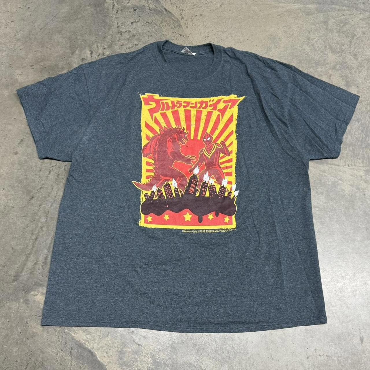 Gildan × Vintage Vintage 1998 Ultraman Gaia T Shirt Size US XXL / EU 58 / 5 - 1 Thumbnail