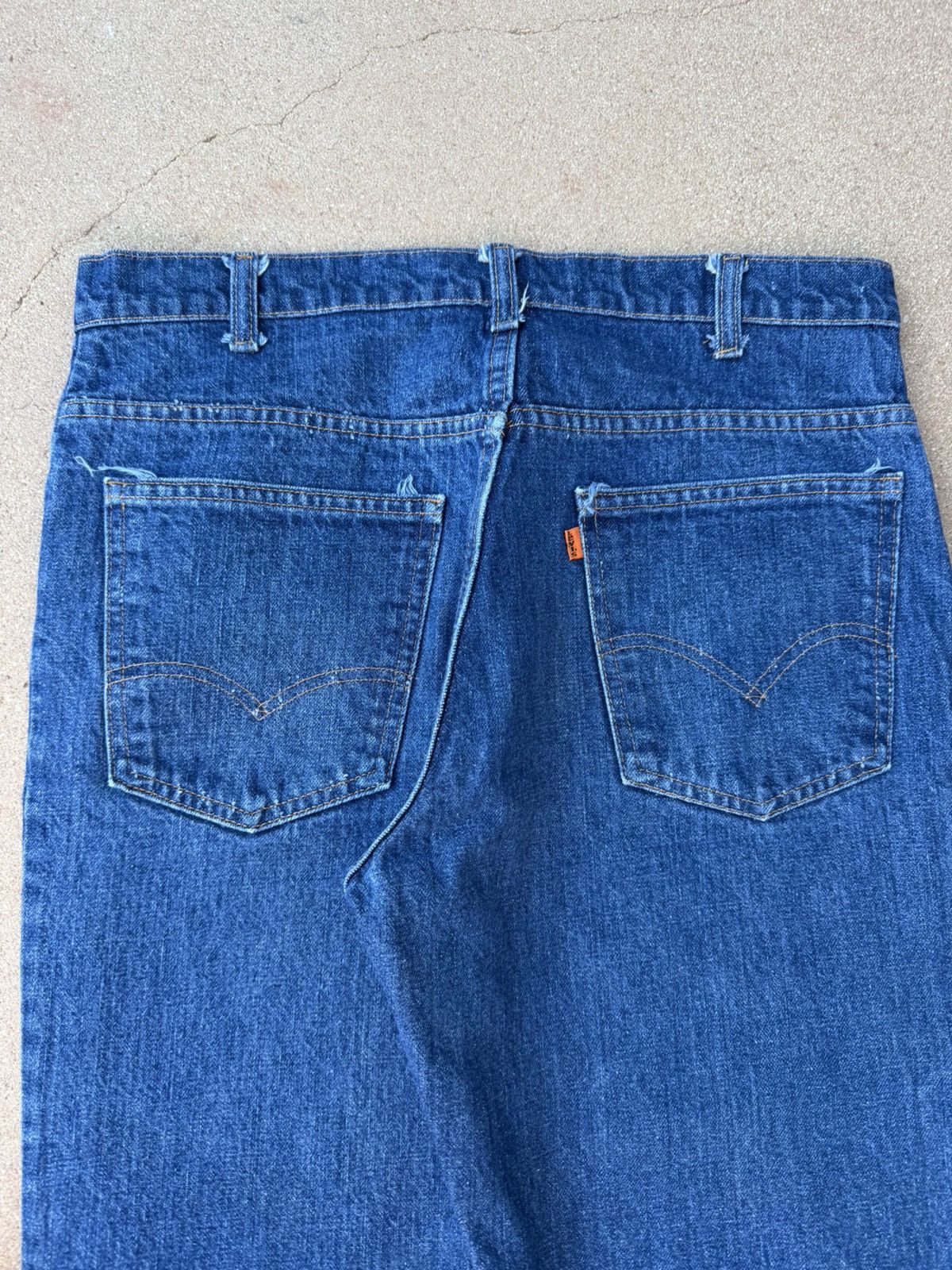 Levi's Vtg 70’s Levi’s 646 Orange Tab Bellbottom Flare Jeans 34x28 Size US 34 / EU 50 - 7 Thumbnail