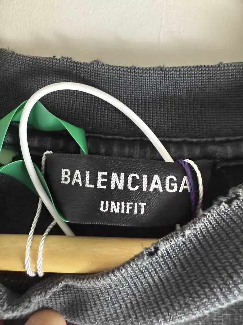 Balenciaga Balenciaga Solid Color Logo Printed Jersey Short Sleeve T- Size US M / EU 48-50 / 2 - 5 Thumbnail