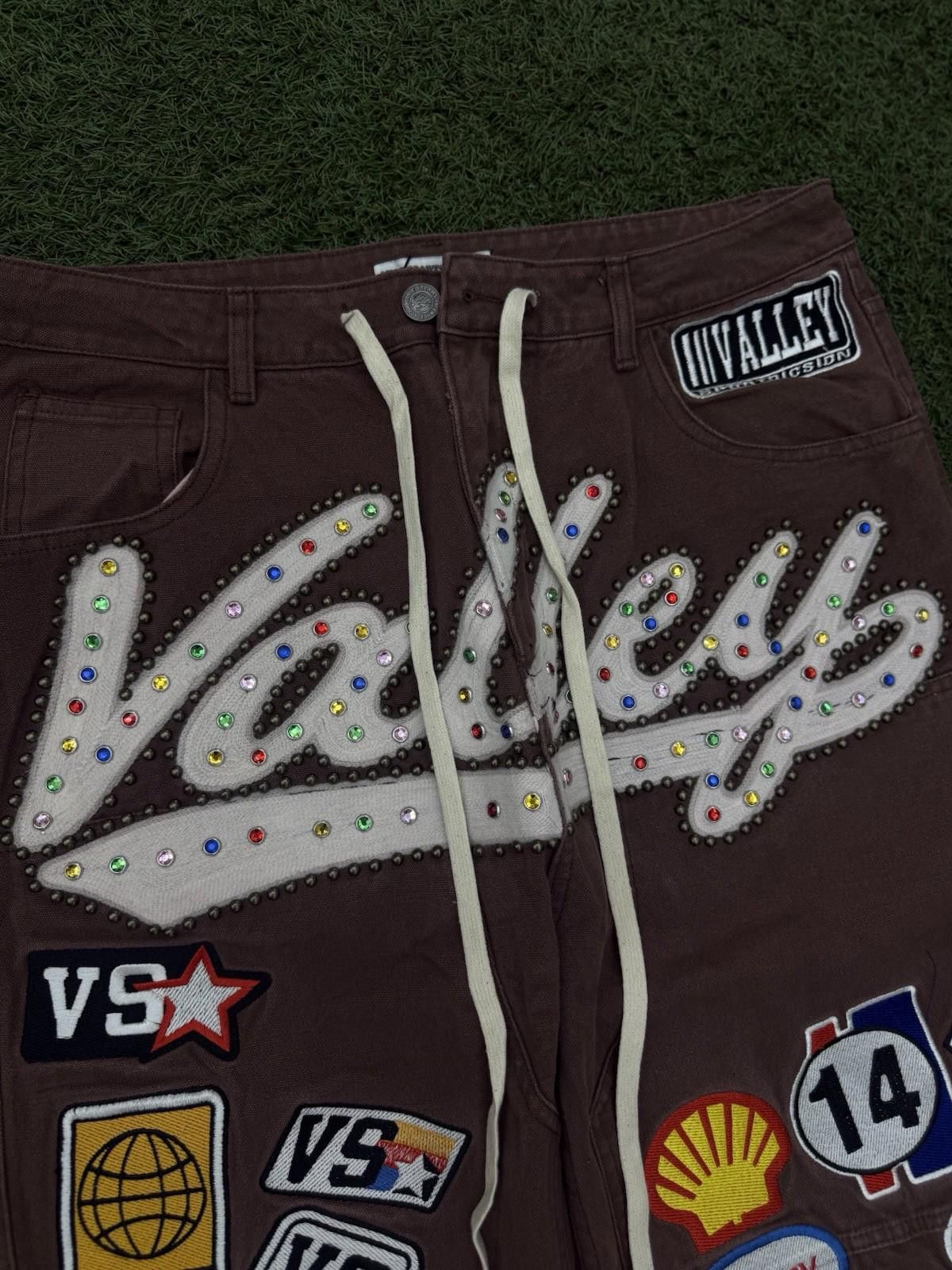 Vale Valley Baggy Patchwork Denim Brown Jeans Size 30 (NEW) Size US 30 / EU 46 - 5 Thumbnail