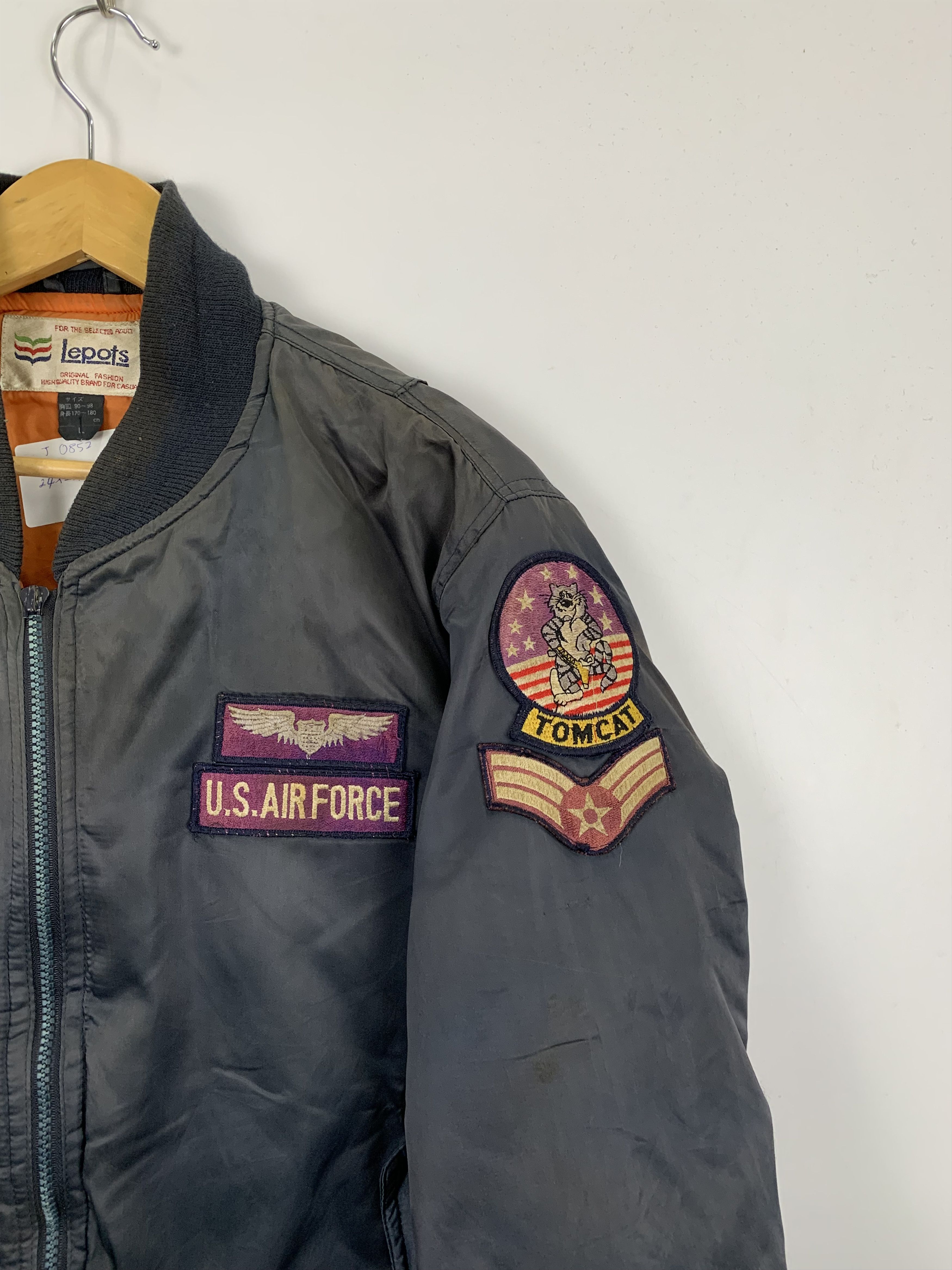 Vintage Vintage 80s Us Air Force Bomber Flight Jacket J0852 Size US L / EU 52-54 / 3 - 7 Thumbnail