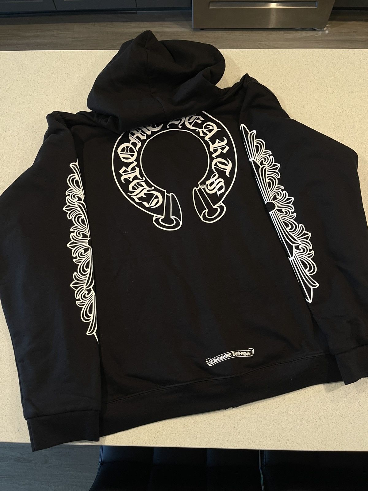 Chrome Hearts Chrome Hearts Horseshoe Floral Zip Up | Grailed
